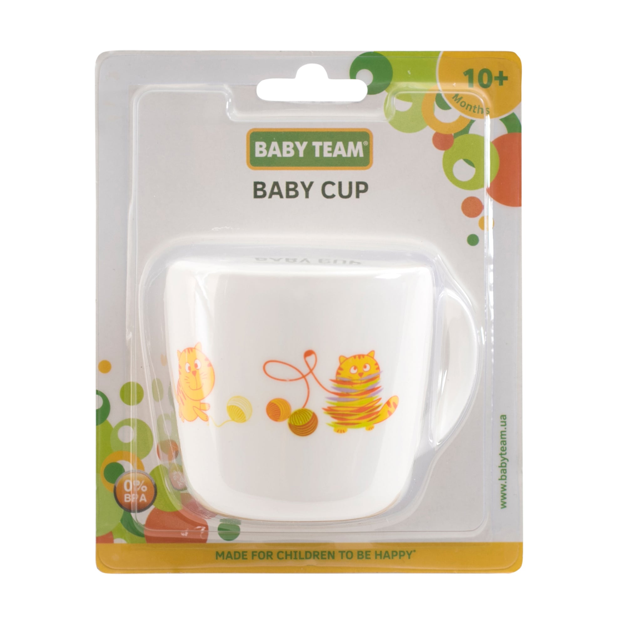 Дитяча чашка Baby Team від 10 місяців, 250 мл (6006)