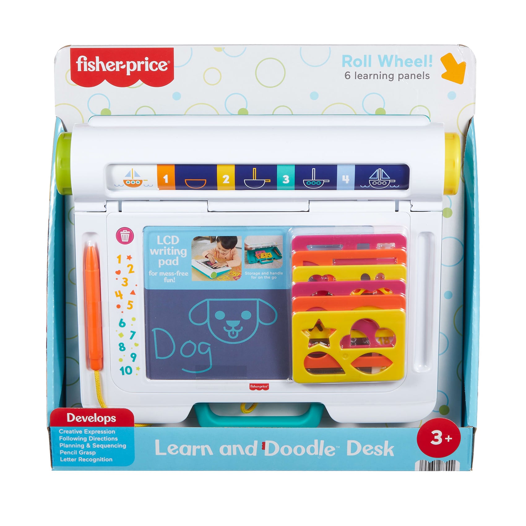 Дитяча дошка-планшет Fisher-Price Малюємо та навчаємося, від 3 років, 30.3*31*8.2 см (JDL70)