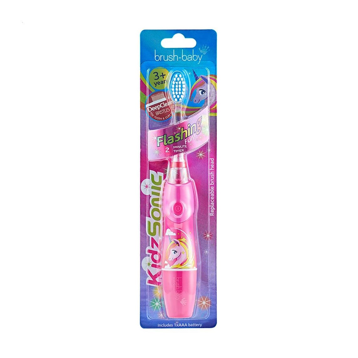 Дитяча електрична зубна щітка Brush-Baby KidzSonic Unicorn від 3 років, 1 шт