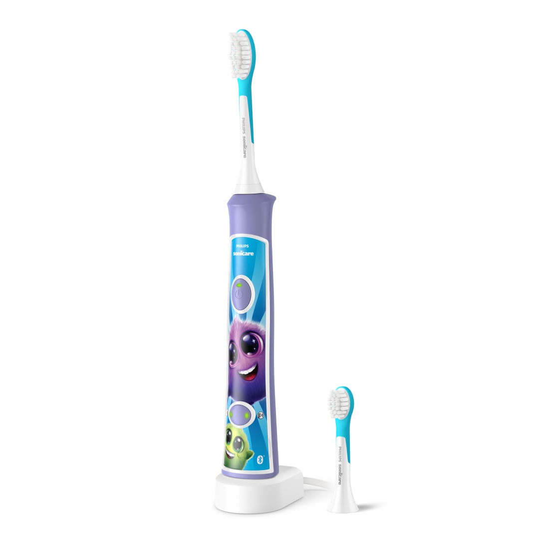 Дитяча електрична зубна щітка PHILIPS Sonicare For Kids HX6322/12 фіолетова, від 3 років, 1 шт