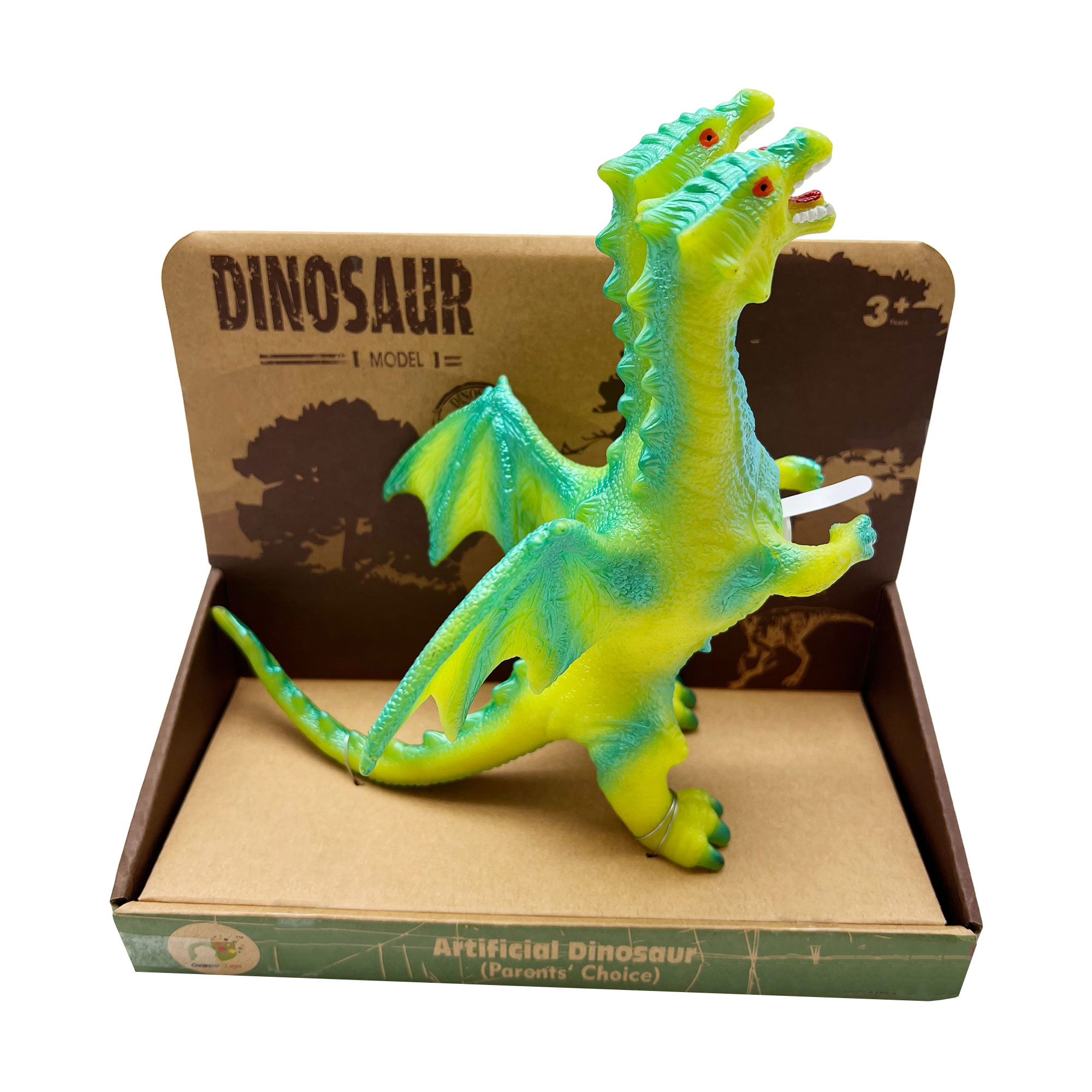 Дитяча іграшка Bibi Toys Дракон двоголовий, колекція 1, зі звуком, від 3 років, 25 см (762237BT-02)
