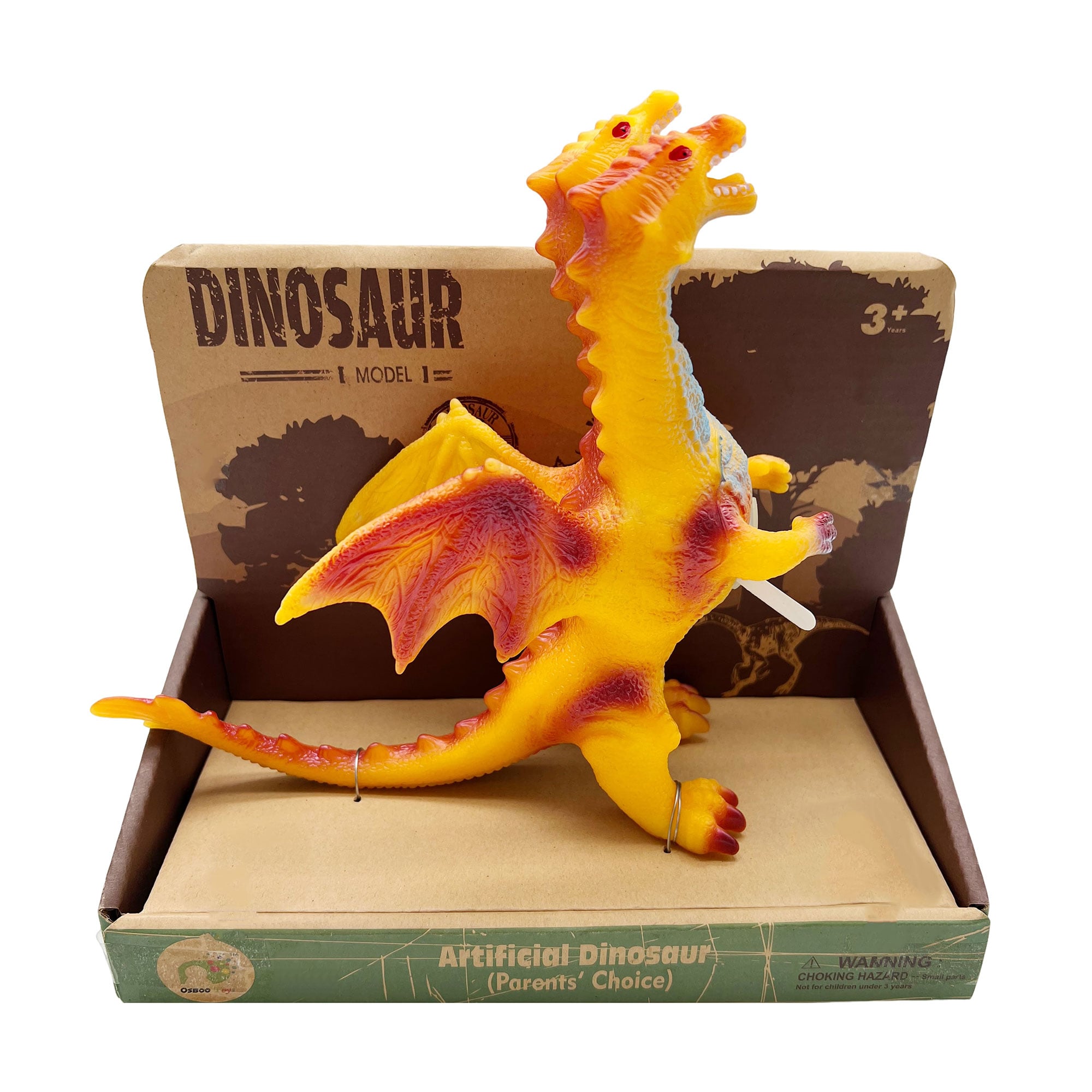 Дитяча іграшка Bibi Toys Дракон двоголовий, колекція 2, зі звуком, від 3 років, 25 см (762244BT-02)