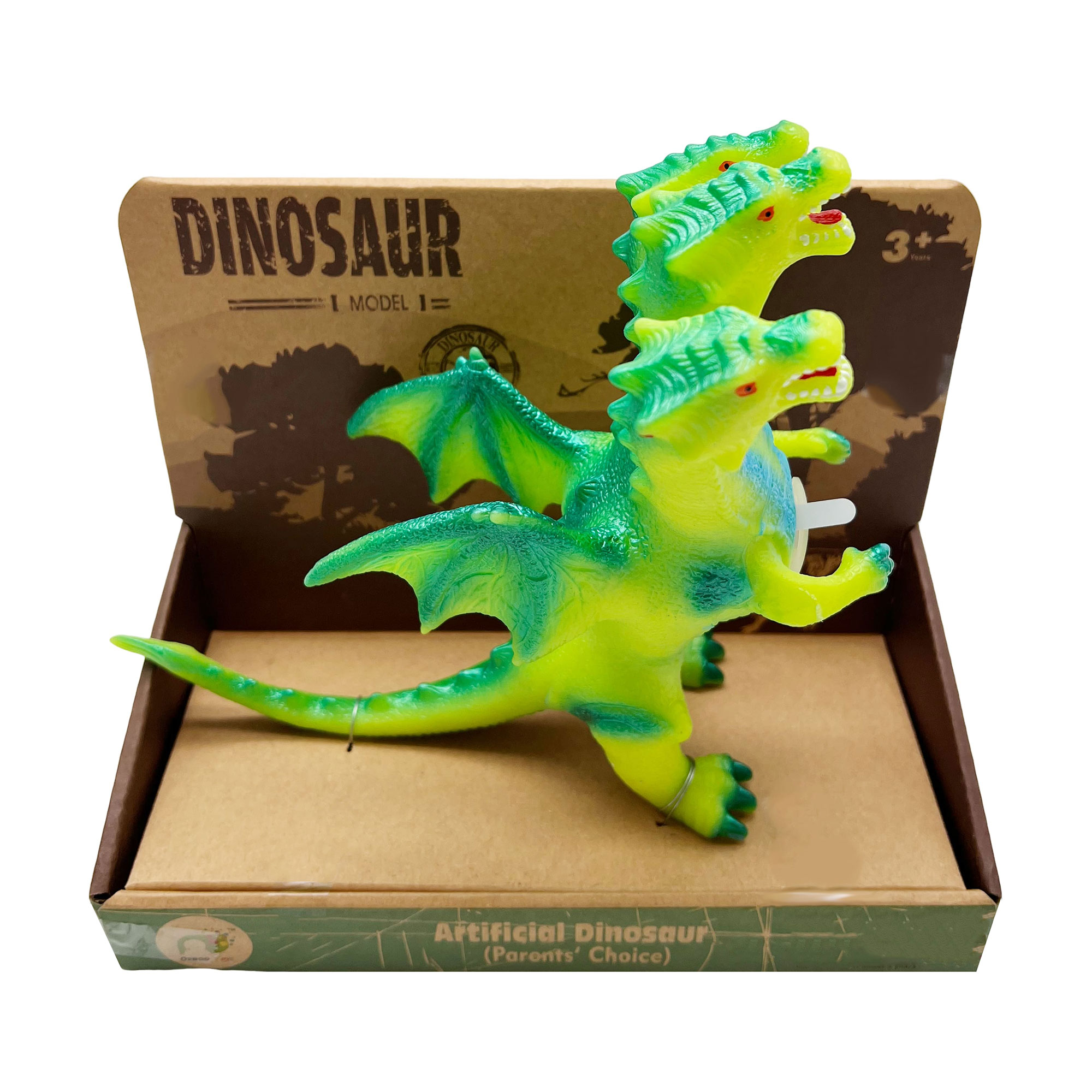 Дитяча іграшка Bibi Toys Дракон триголовий, колекція 1, зі звуком, від 3 років, 25 см (762237BT-03)