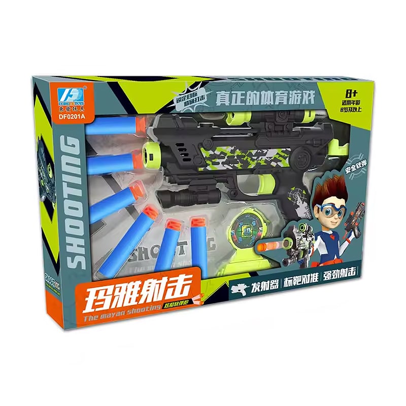 Дитяча іграшка Бластер DONGFA TOYS на поролонових патронах, в коробці (DF0201A/MH642008)