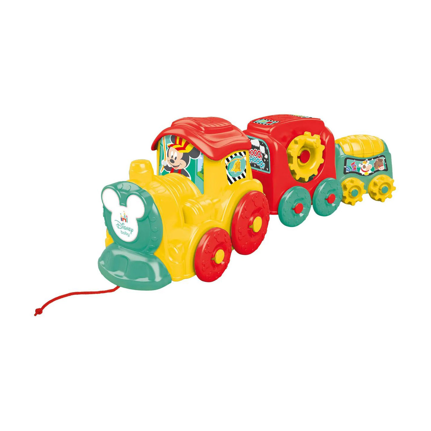 Дитяча іграшка-каталка Clementoni Disney Baby Activity Train, від 10 місяців, 12*27*18 см (17168)