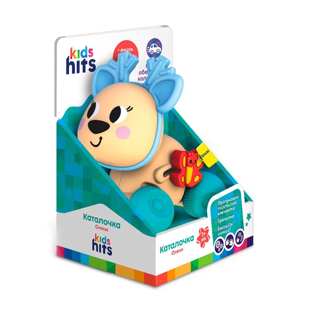 Дитяча іграшка-каталка Kids Hits Оленя, від 1 року, 12.8*14.8*10.8 см (KH22/003)