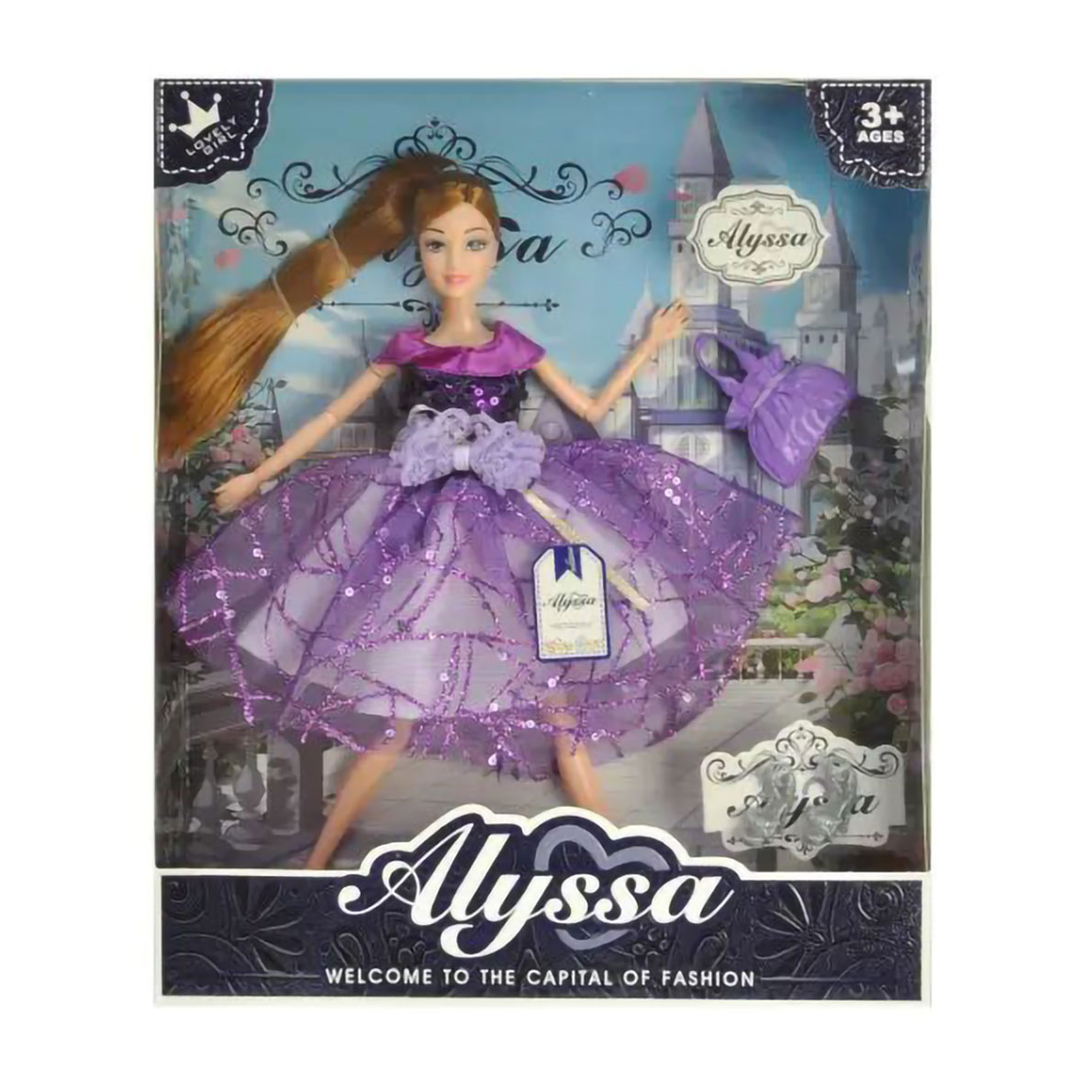 Дитяча лялька Alyssa Welcome To The Capital Of Fashion, у коробці, від 3 років (26027)