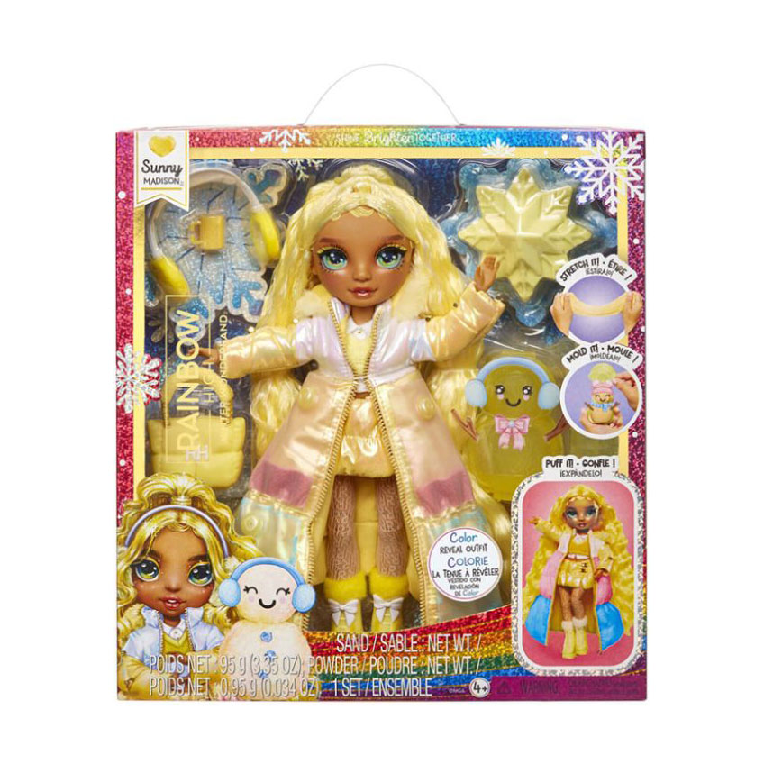 Дитяча лялька Rainbow High Winter Wonderland Санні, з аксесуарами, 28 см, від 4 років (120858)