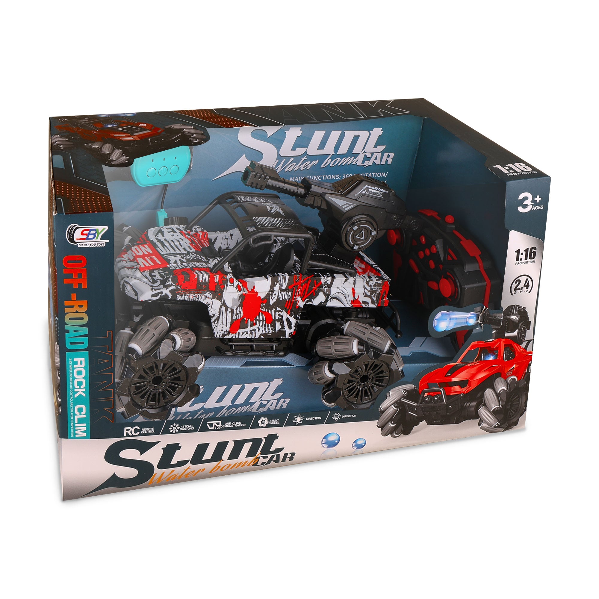 Дитяча машинка на радіокеруванні SU BEI YOU TOYS Сині іскри, від 3 років (WFM843055)