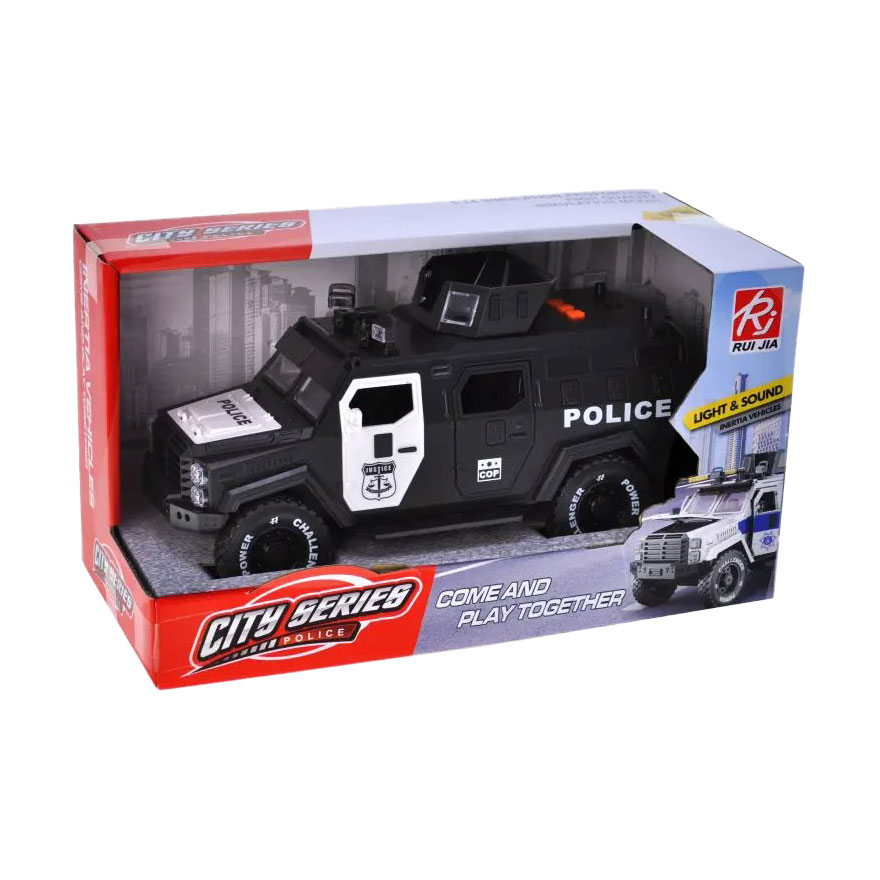 Дитяча машинка YG Toys Поліція, інерційна, озвучена, зі світлом, в коробці, від 3 років (RJ9808B)