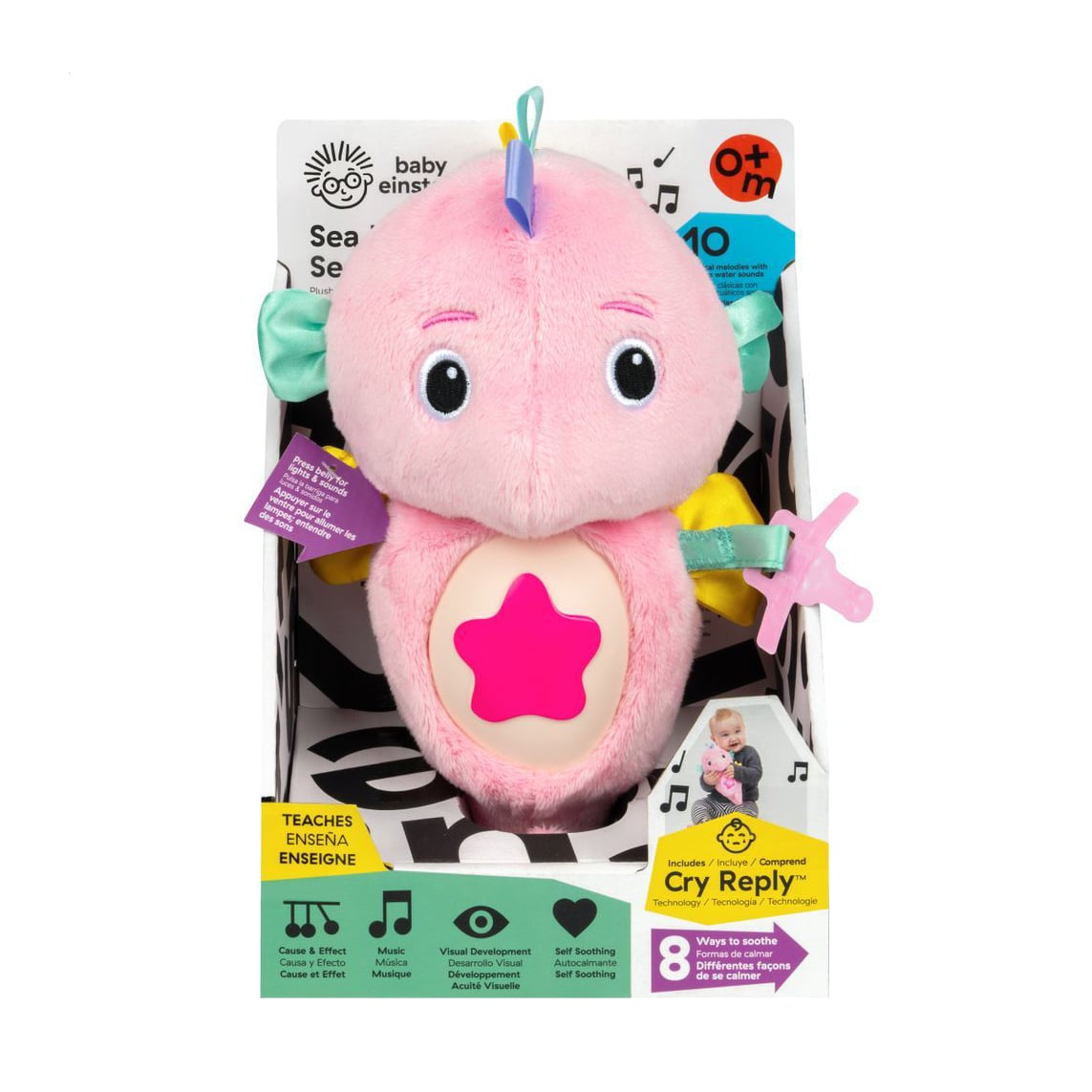 Дитяча музична іграшка Baby Einstein Sea Dreams Seahorse рожева, від народження (17400.13)