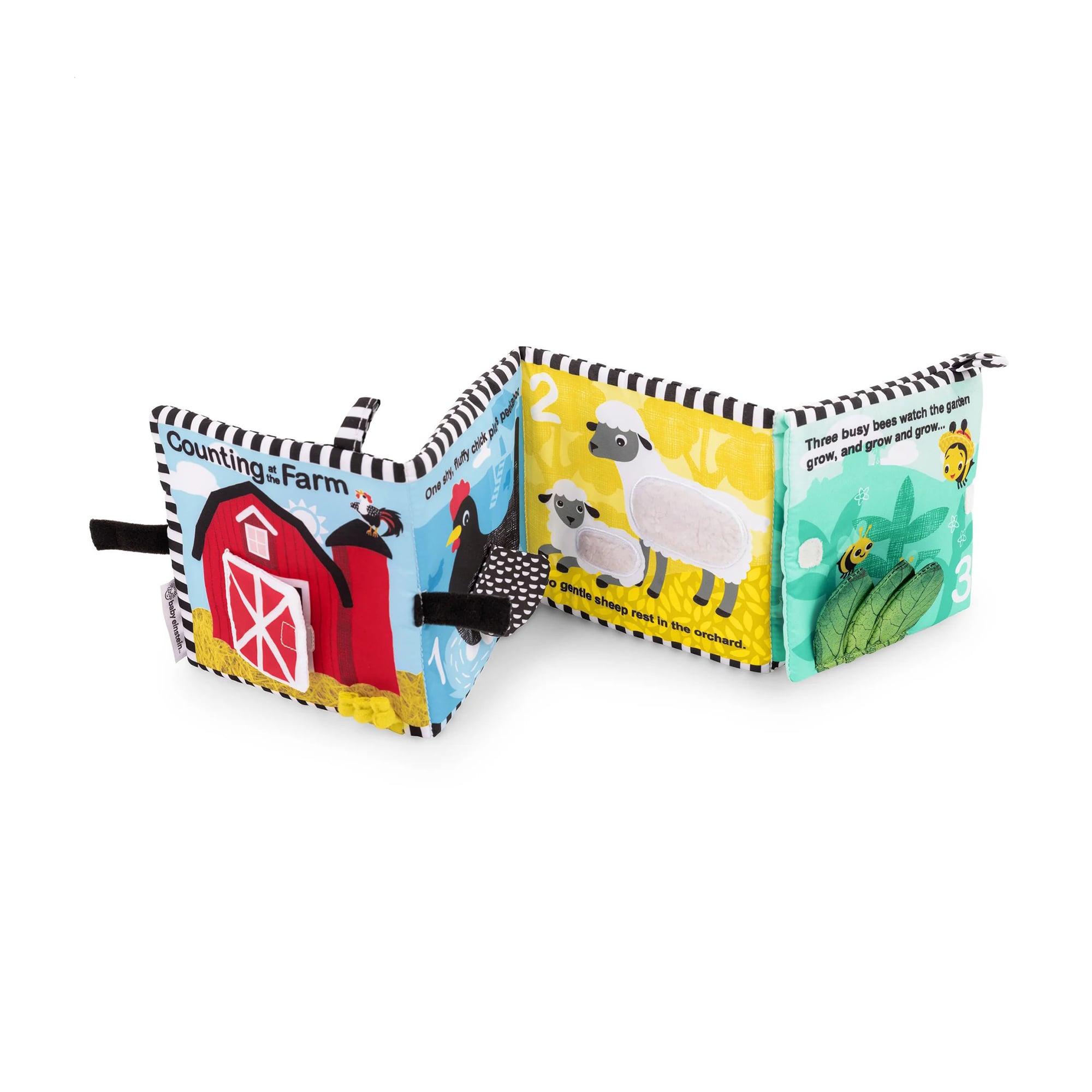 Дитяча м'яка розвивальна книжка Baby Einstein Counting At The Farm, від народження, 13.3*15.2 см (17303)