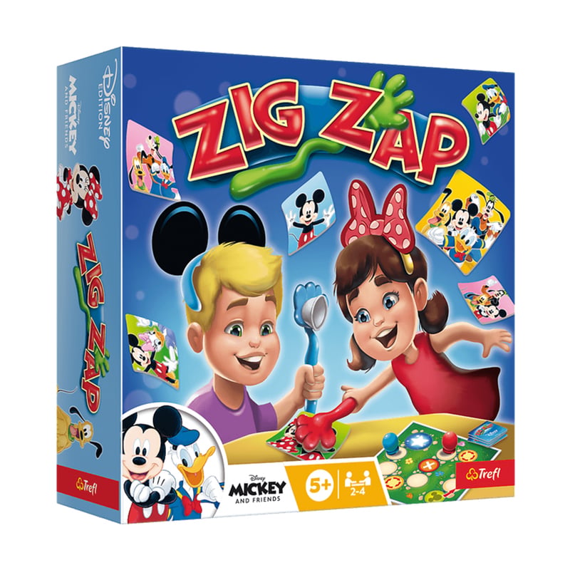Дитяча настільна гра Trefl Disney Mickey Zig Zap, від 5 років (2438)