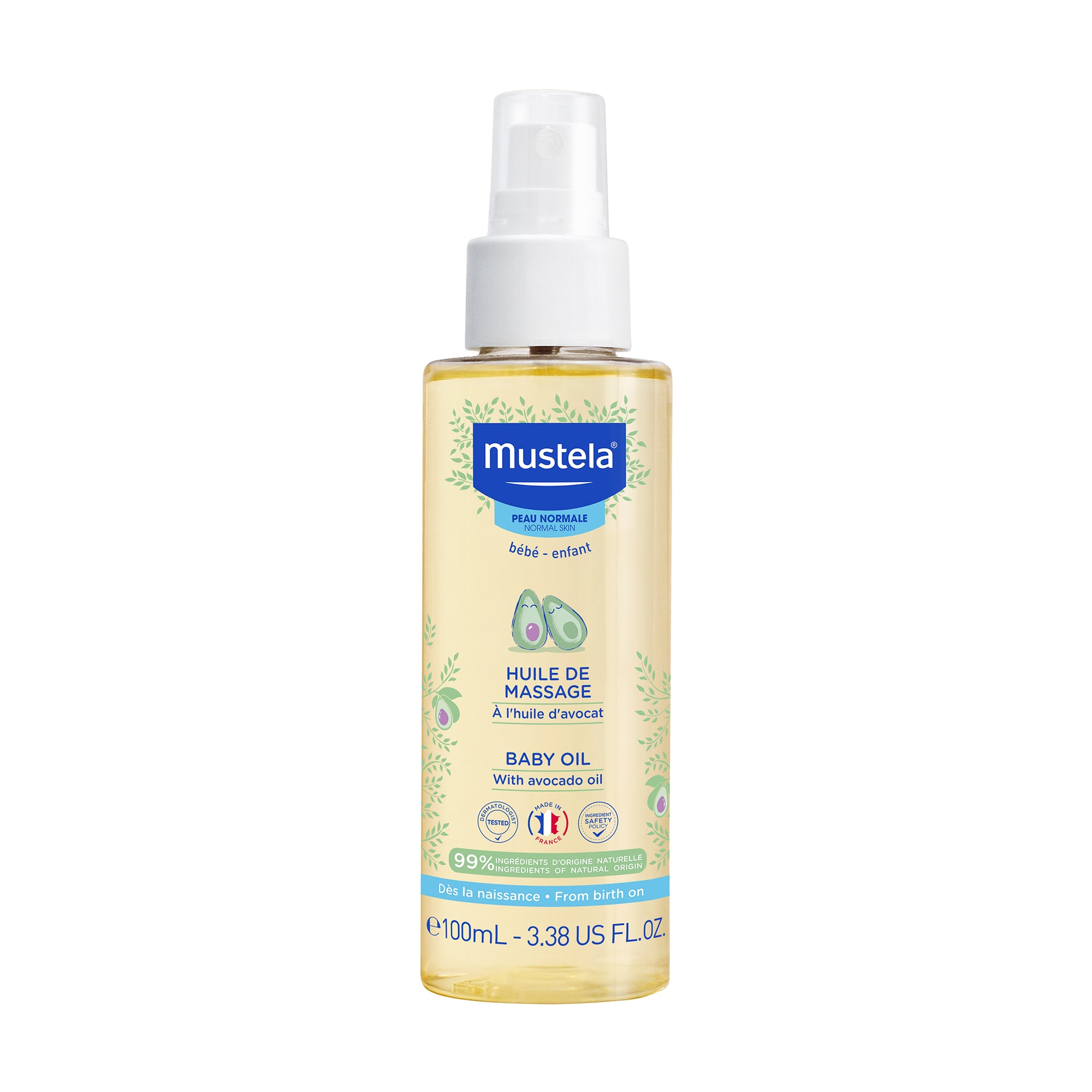 Дитяча олія для масажу Mustela Bebe Baby Oil, 100 мл