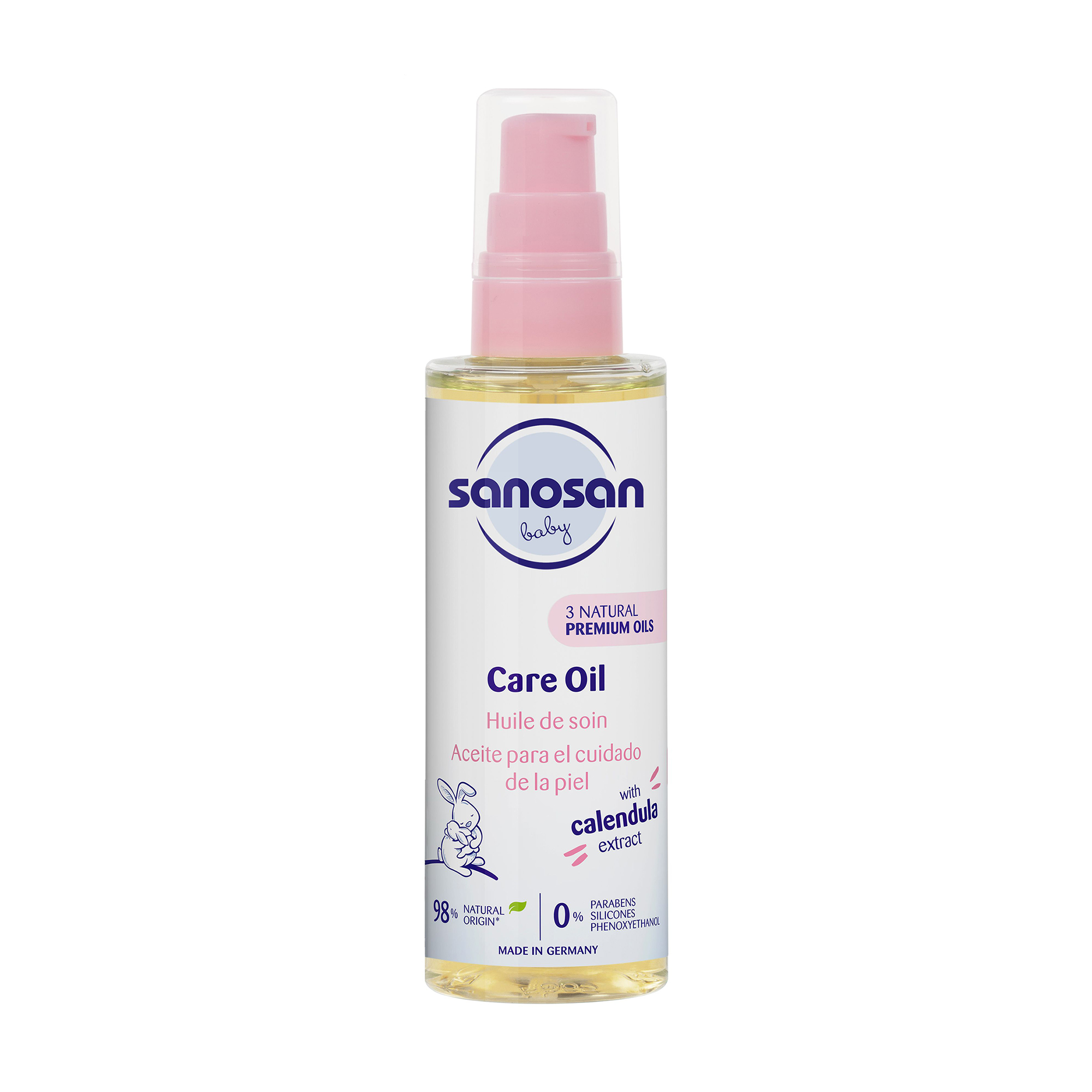 Дитяча олія для шкіри Sanosan Baby Care Oil гіполалергенна, 100 мл