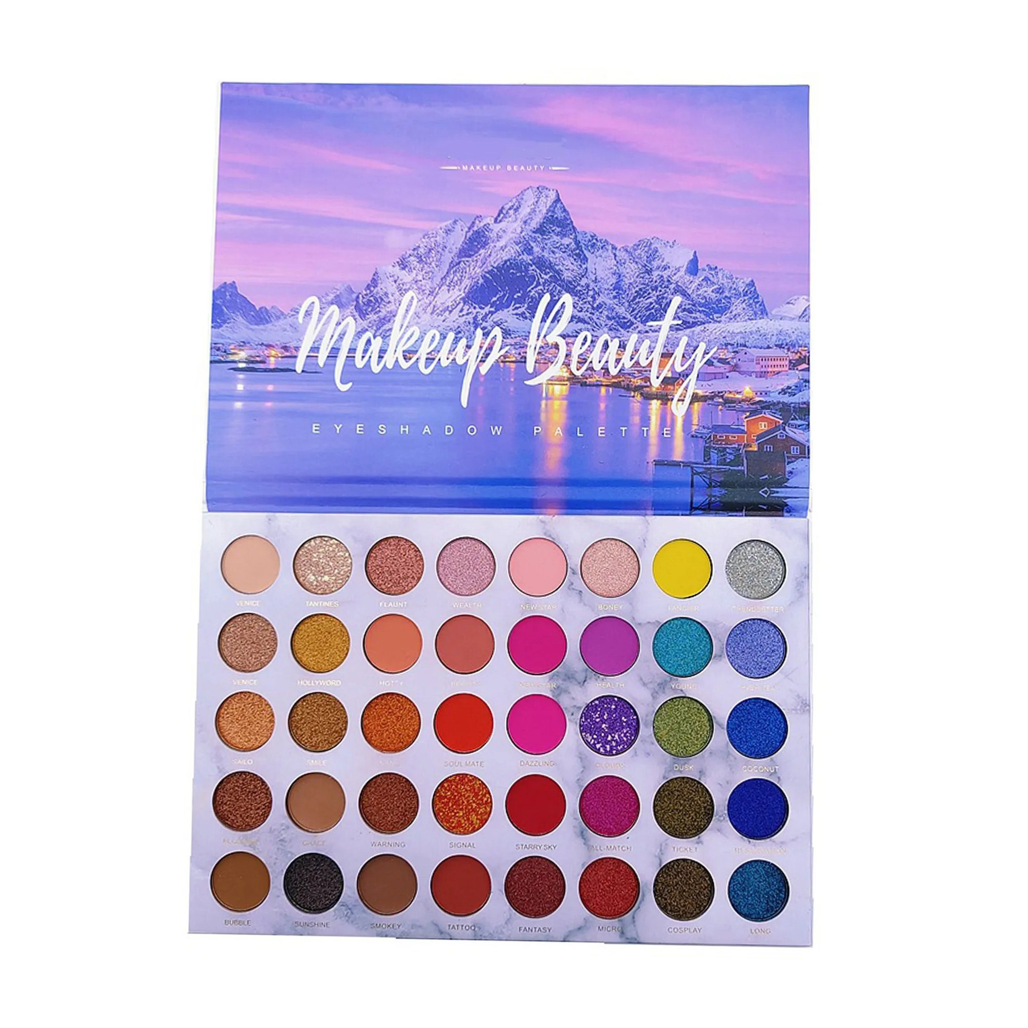 Дитяча палетка тіней для повік  Країна Іграшок Makeup Beauty, від 5 років, 40 кольорів, 23*16*1 см (LK3750)