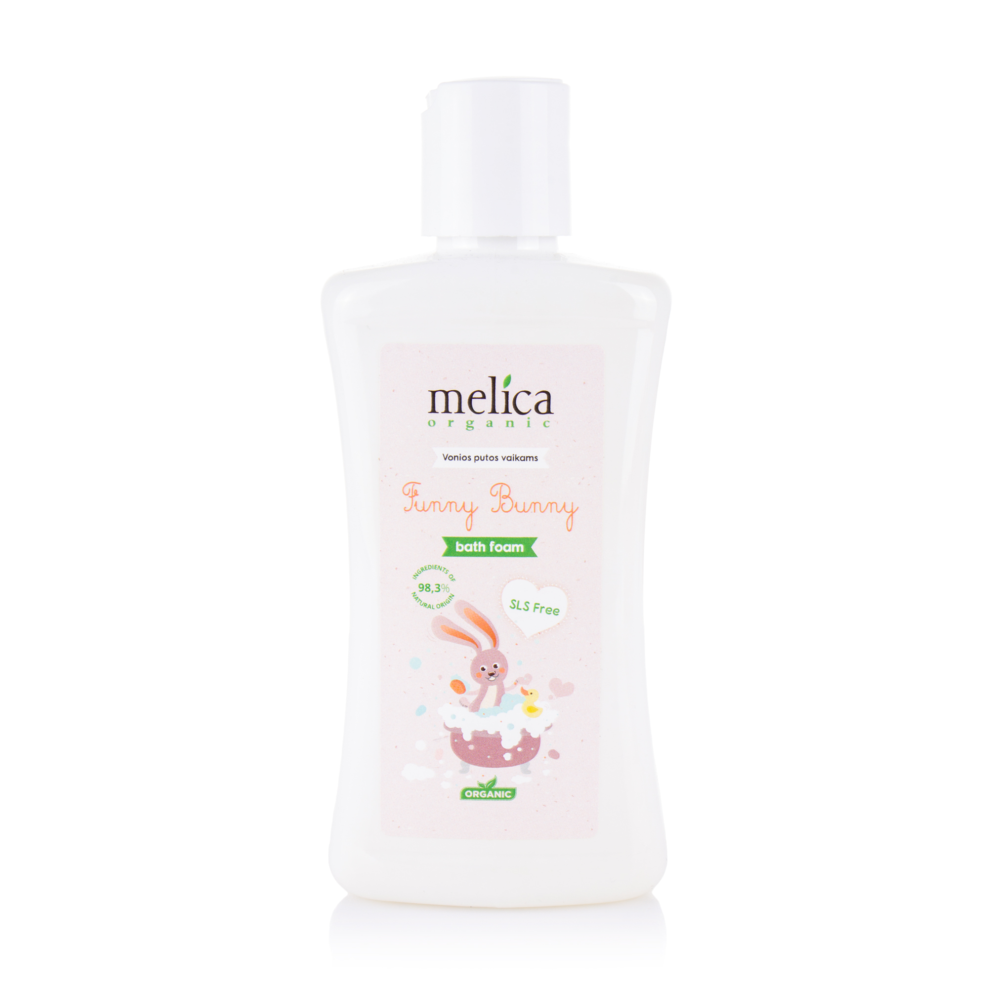 Дитяча піна для ванни Melica Organic Funny Bunny Bath Foam Для зайчика, 300 мл