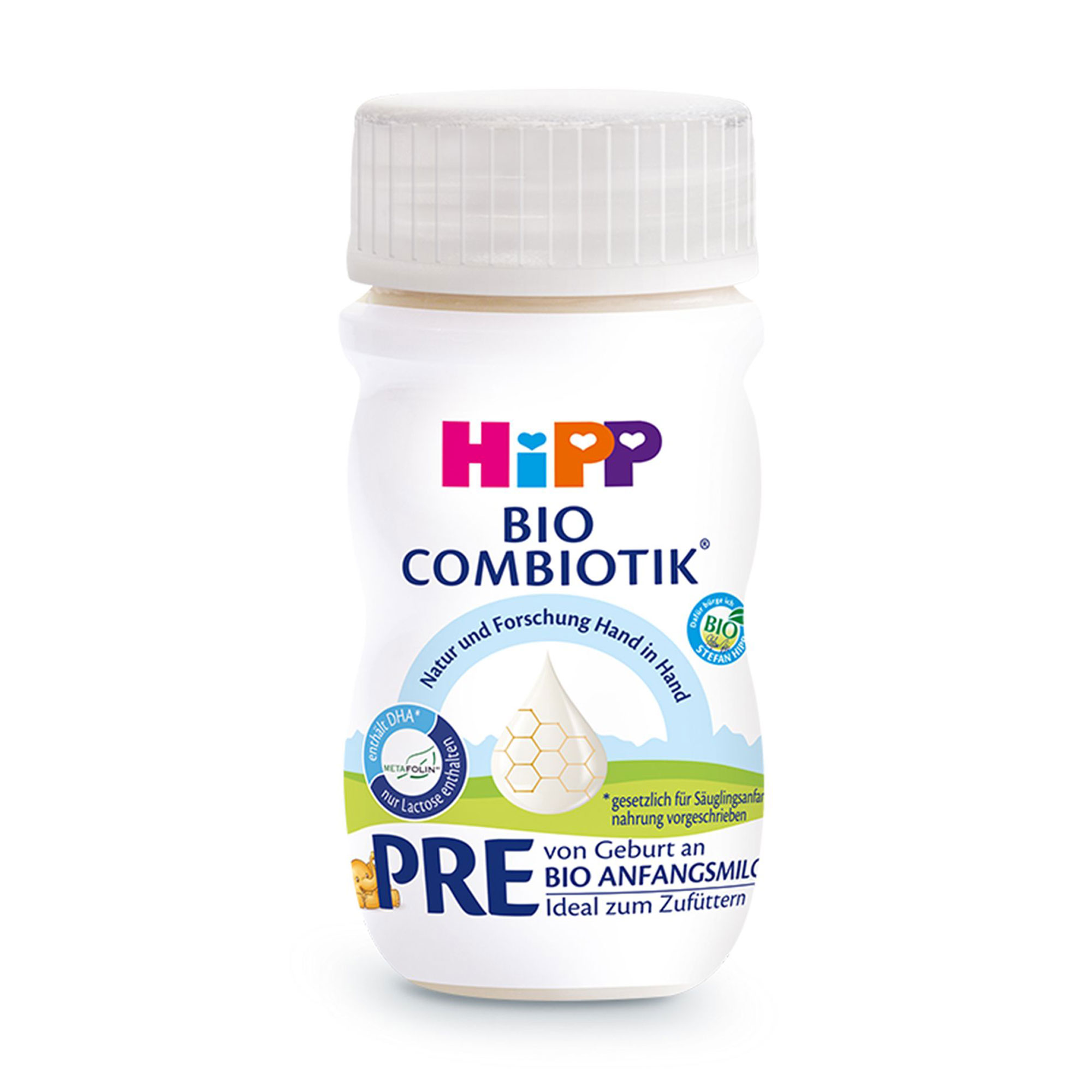 Дитяча рідка молочна суміш HiPP Bio Combiotic Pre, від народження, 90 мл