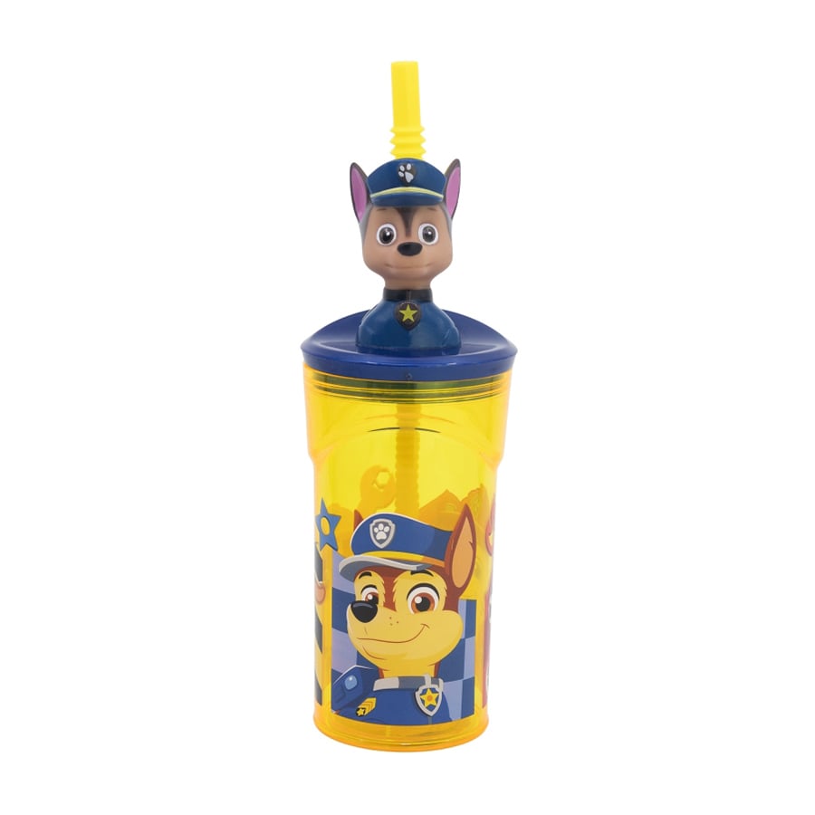 Дитяча склянка для води Stor Paw Patrol Boy Rescue Pups з 3D-фігуркою, від 3 років, 360 мл (81666)
