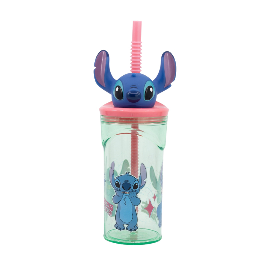 Дитяча склянка для води Stor Stitch з 3D-фігуркою, від 3 років, 360 мл (74869)