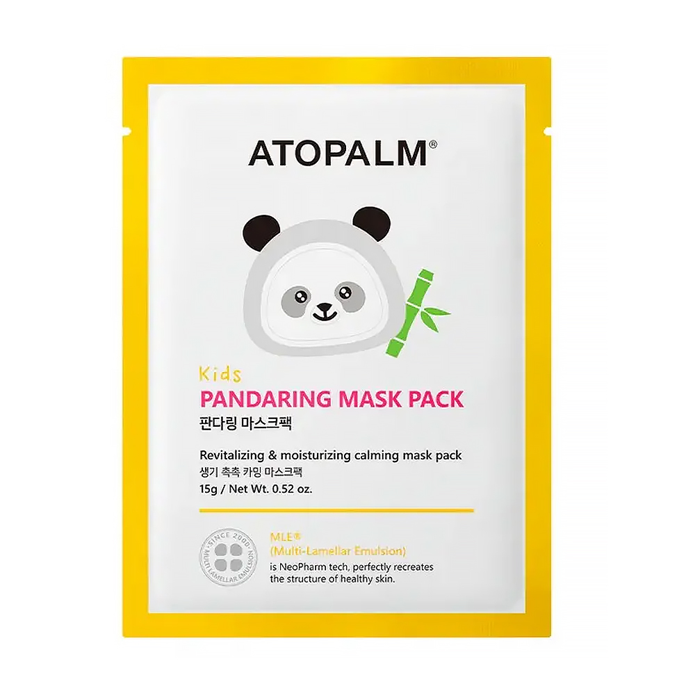 Дитяча заспокійлива тканинна маска для обличчя Atopalm Kids Pandaring Mask Pack, 15 г