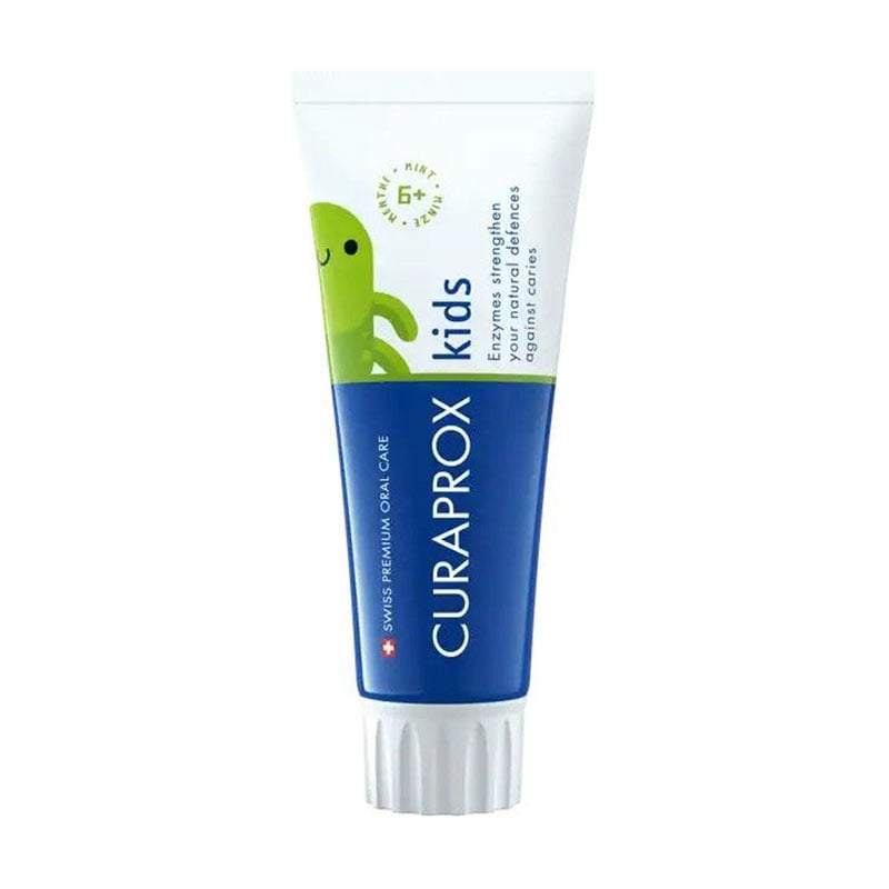 Дитяча зубна паста Curaprox Kids Toothpasteste з фтором, зі смаком м'яти, від 6 років, 60 мл