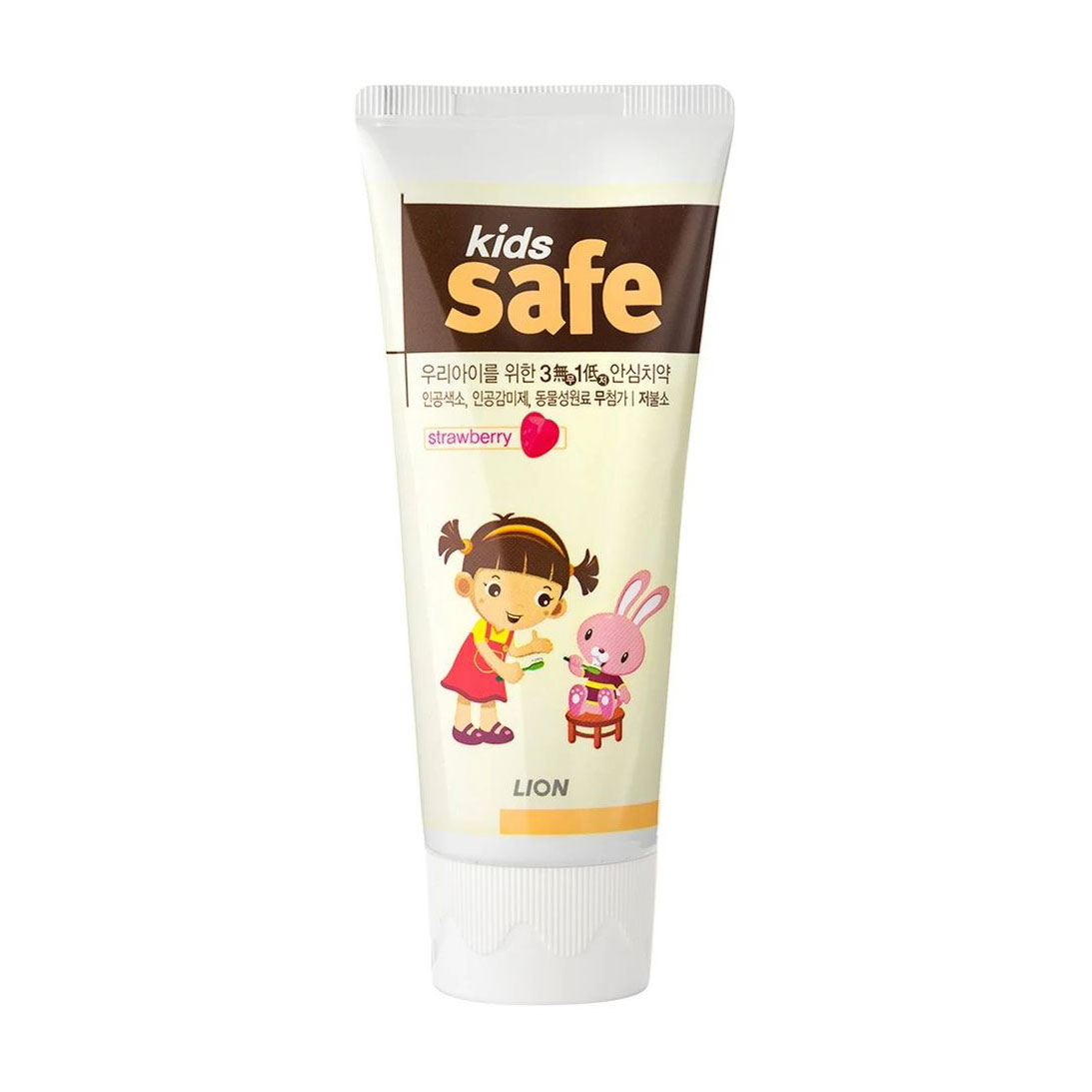 Дитяча зубна паста Lion Kids Safe Полуниця, від 3 до 12 років, 90 г