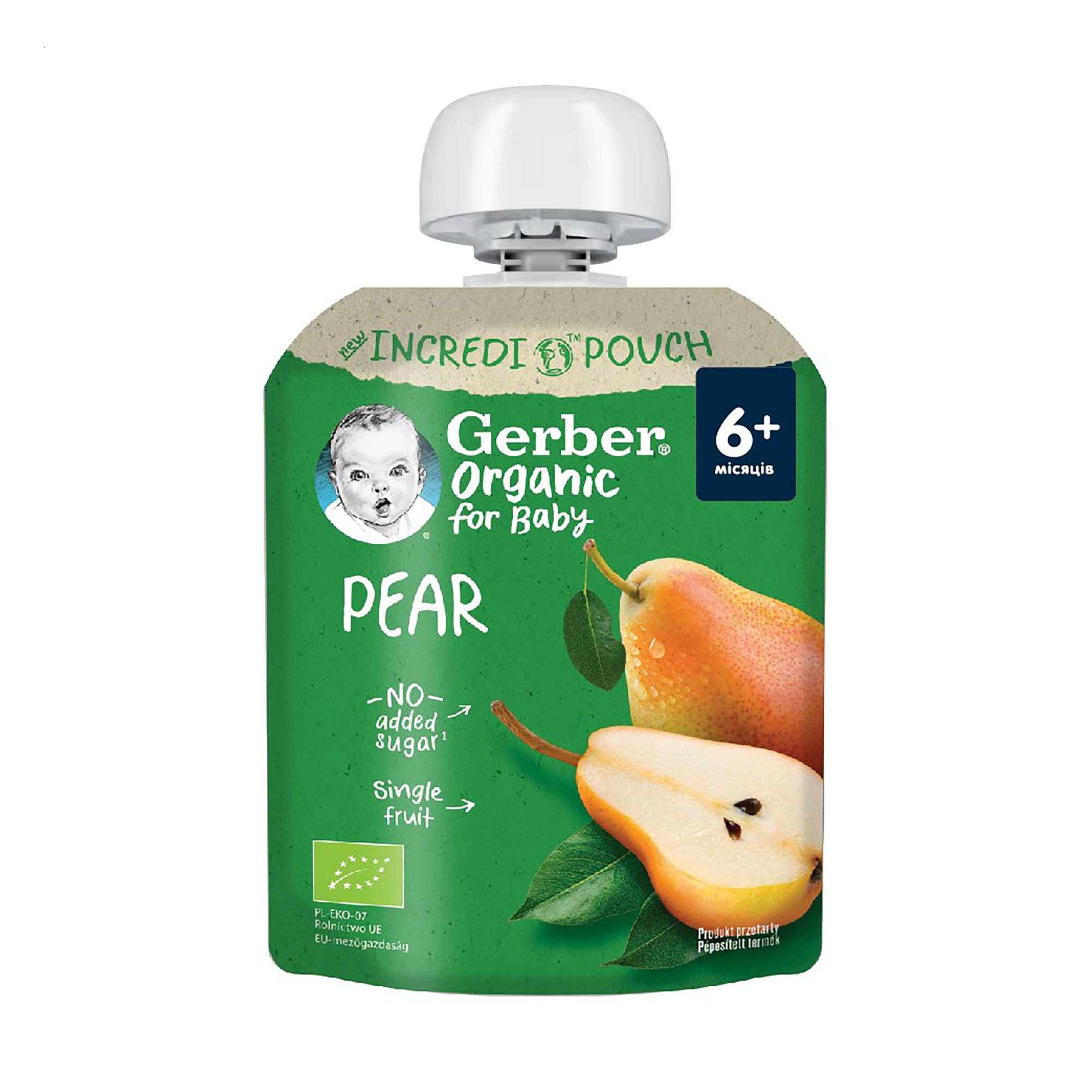 Дитяче фруктове пюре Gerber Груша, від 6 місяців, 80 г