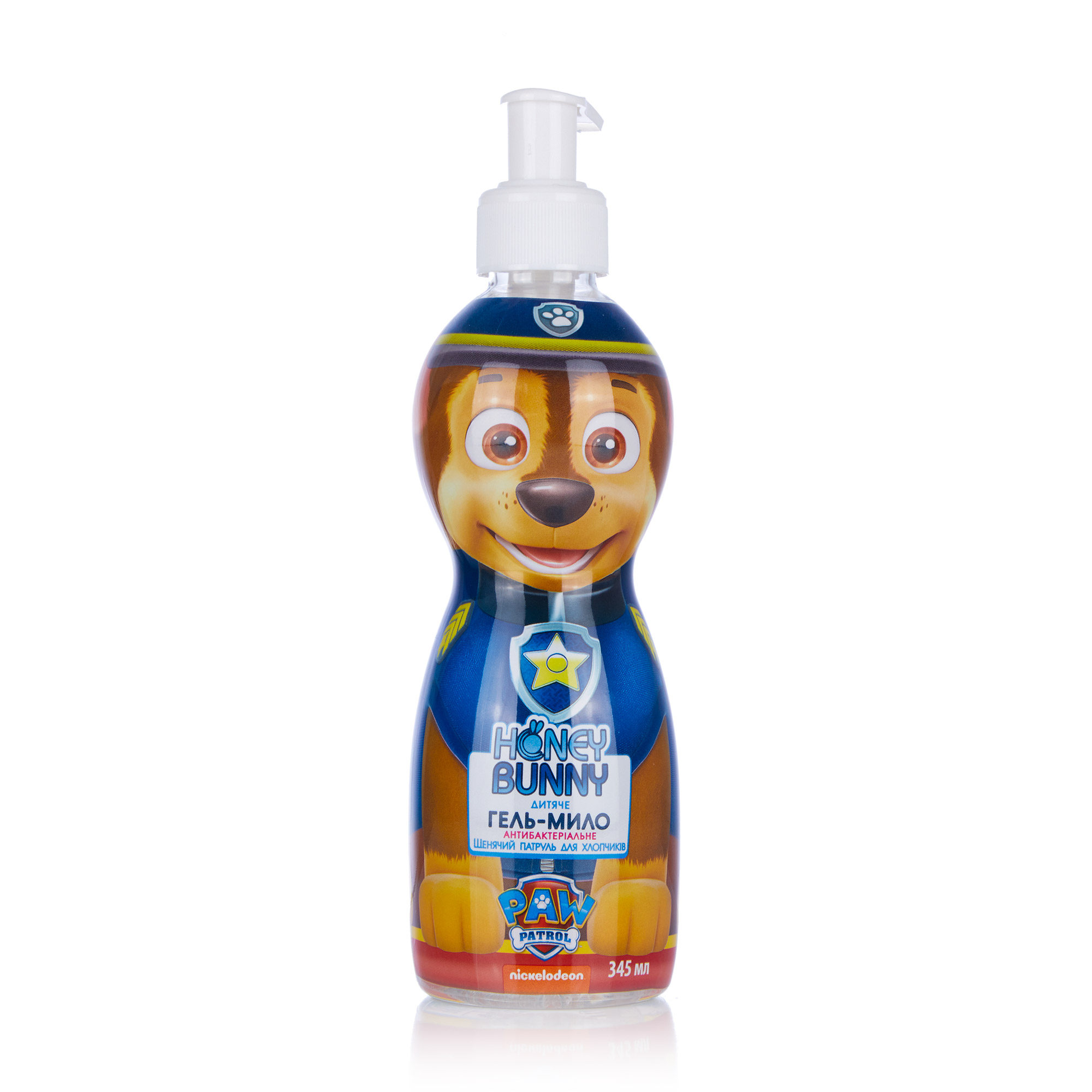 Дитяче гель-мило Honey Bunny Щенячий патруль, для хлопчиків, антибактеріальне, 345 мл