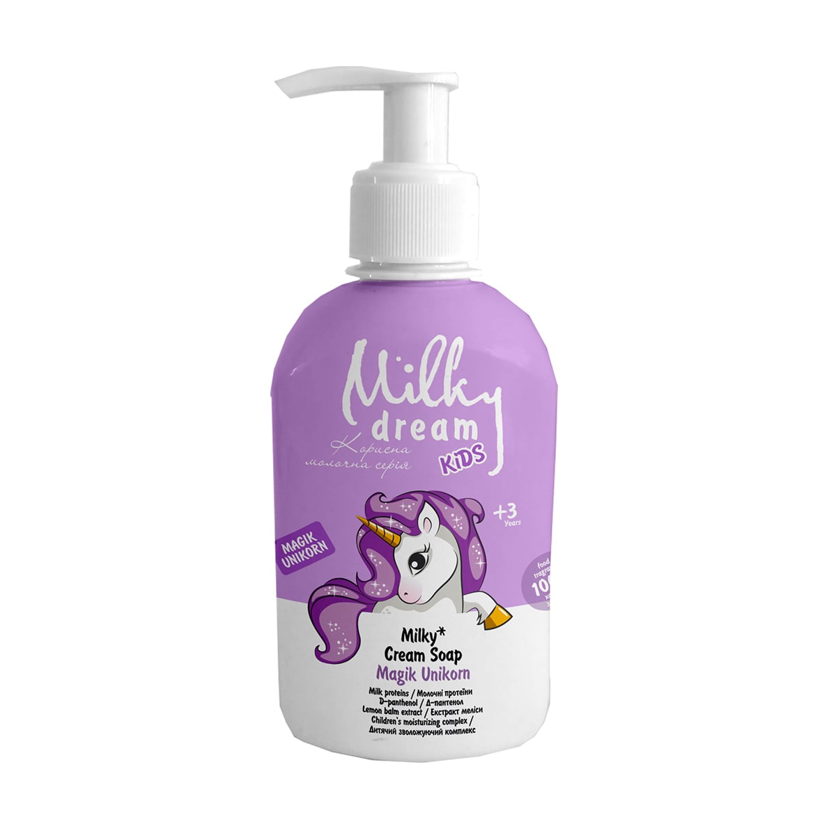 Дитяче крем-мило Milky Dream Kids Чарівна Єдиноріжка, 250 мл
