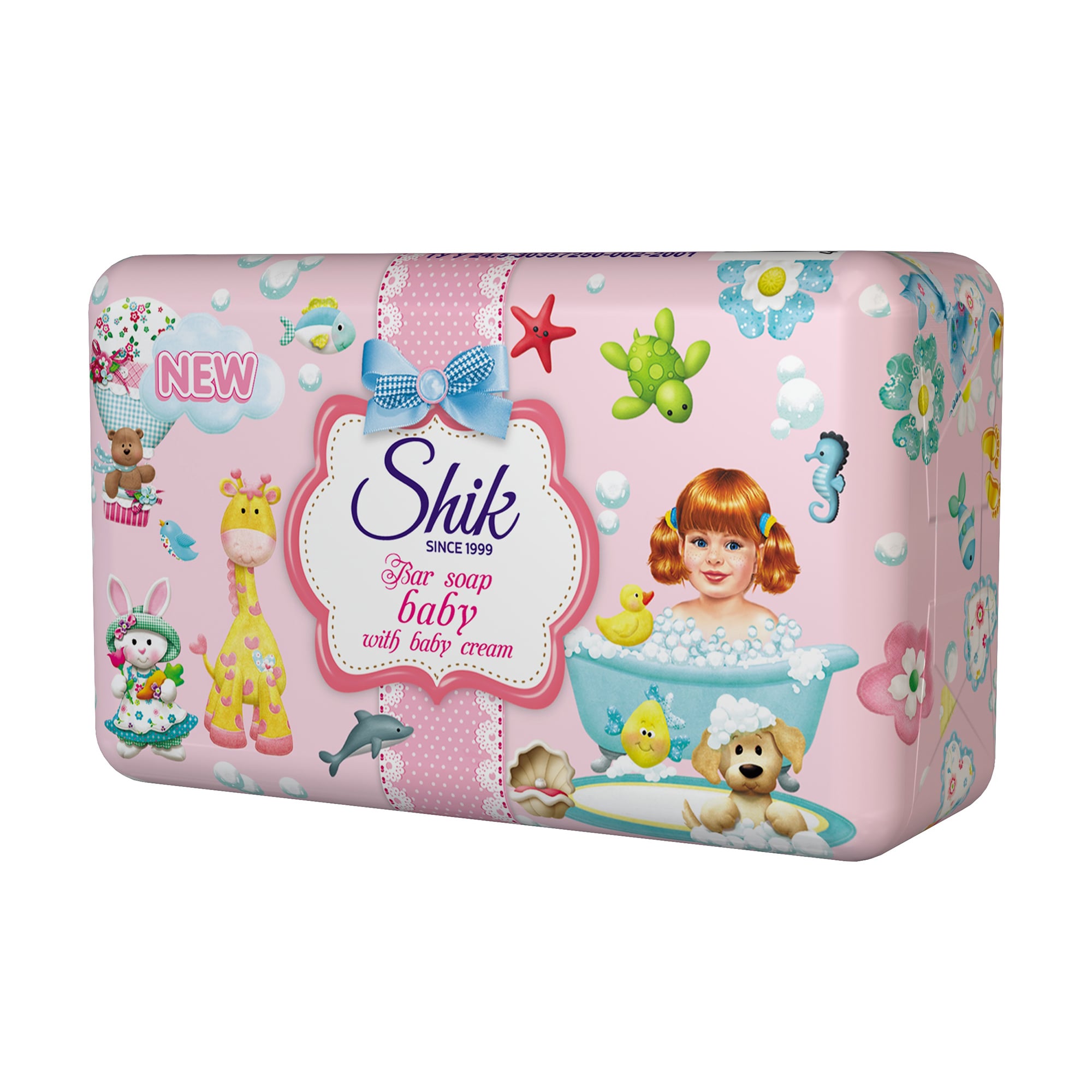 Дитяче крем-мило Shik Bar Soap Baby з кремом, 5*70 г (екопак)