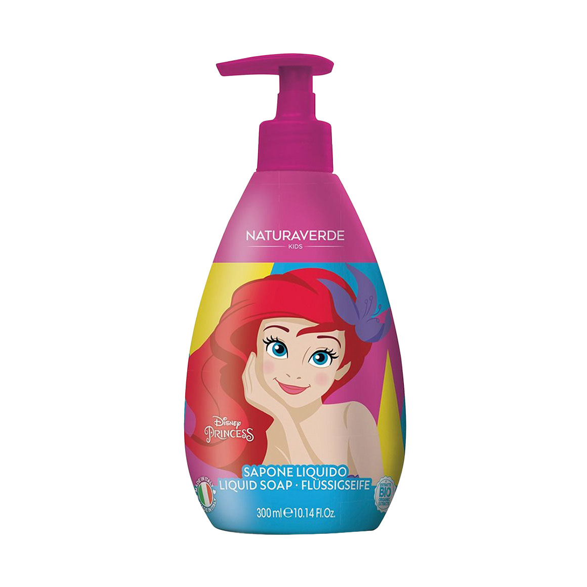 Дитяче рідке мило Naturaverde Kids Disney Princess Liquid Soap, 300 мл