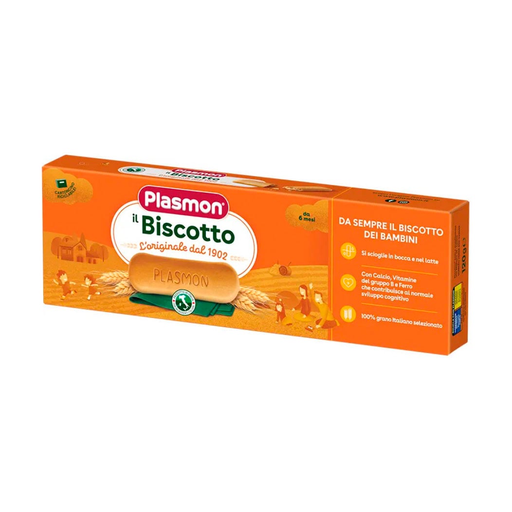 Дитяче розчинне печиво Plasmon Biscotto, від 6 місяців, 120 г