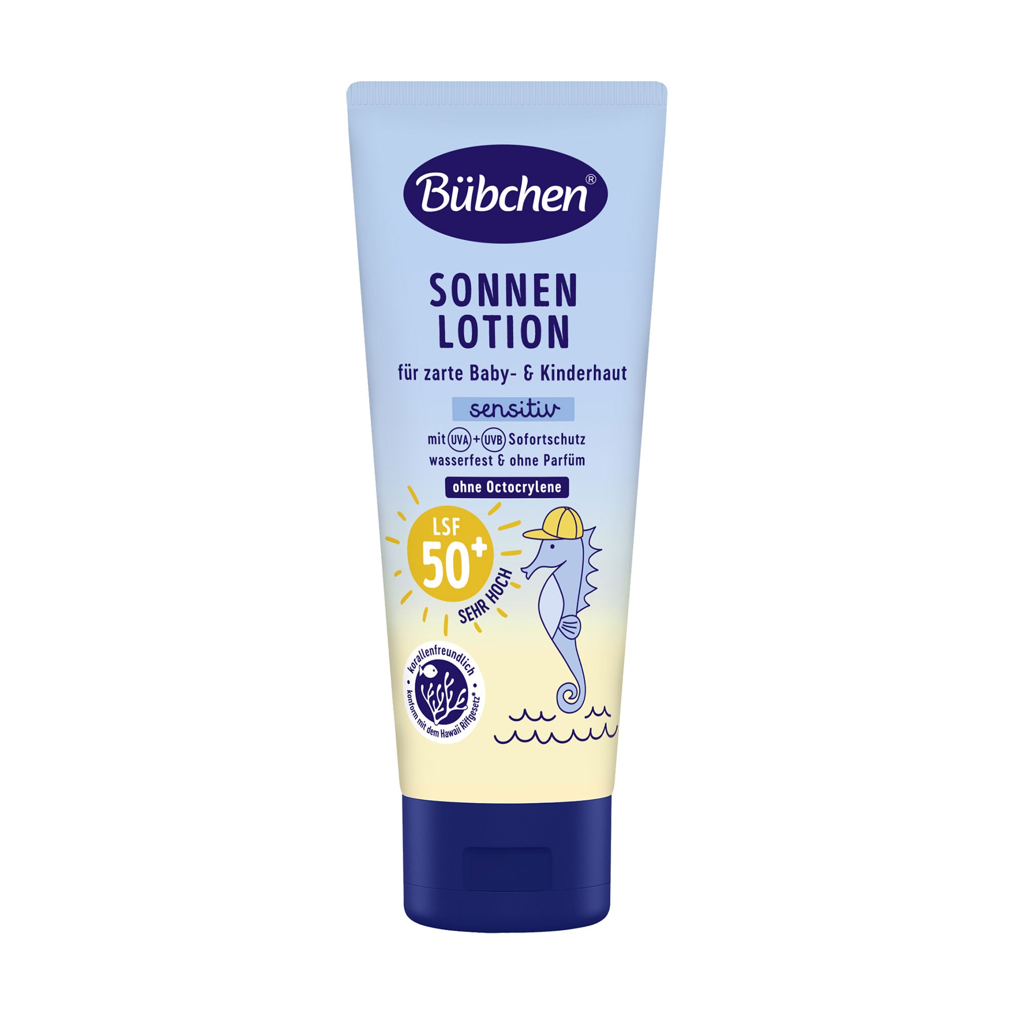 Дитяче сонцезахисне молочко Bubchen Sonnen Lotion водостійке, SPF 50+, 100 мл