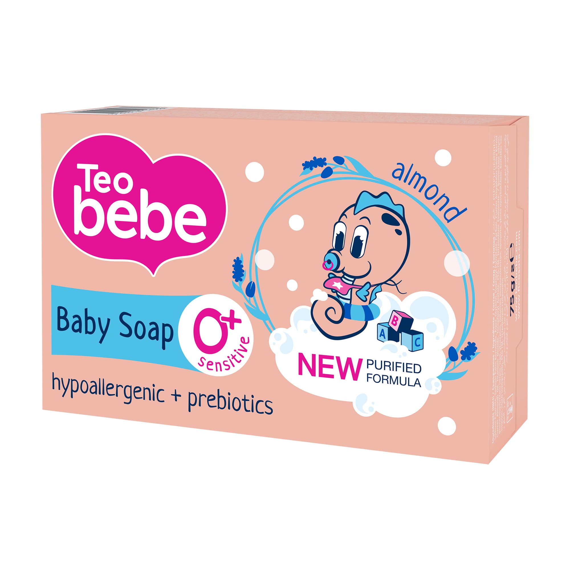 Дитяче тверде мило Teo Bebe Аlmond Оil, 75 г
