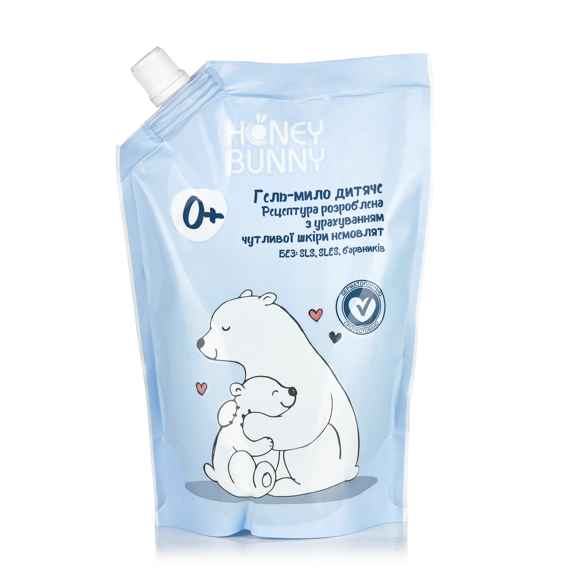 Дитяче зволожувальне гель-мило Honey Bunny, 450 мл