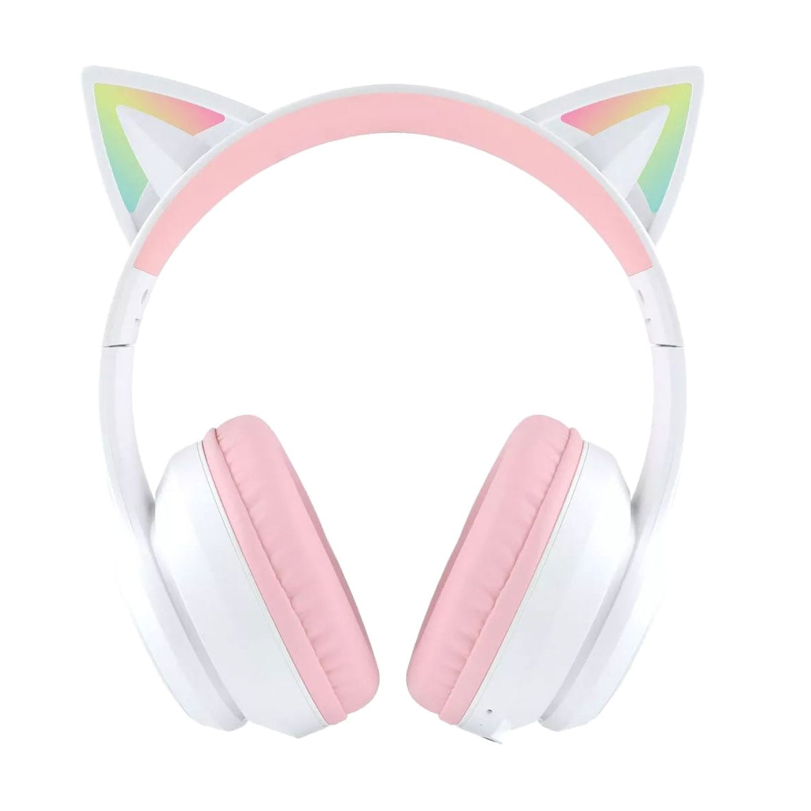 Дитячі бездротові накладні навушники Proove Kids Neko біло-рожеві (68070)