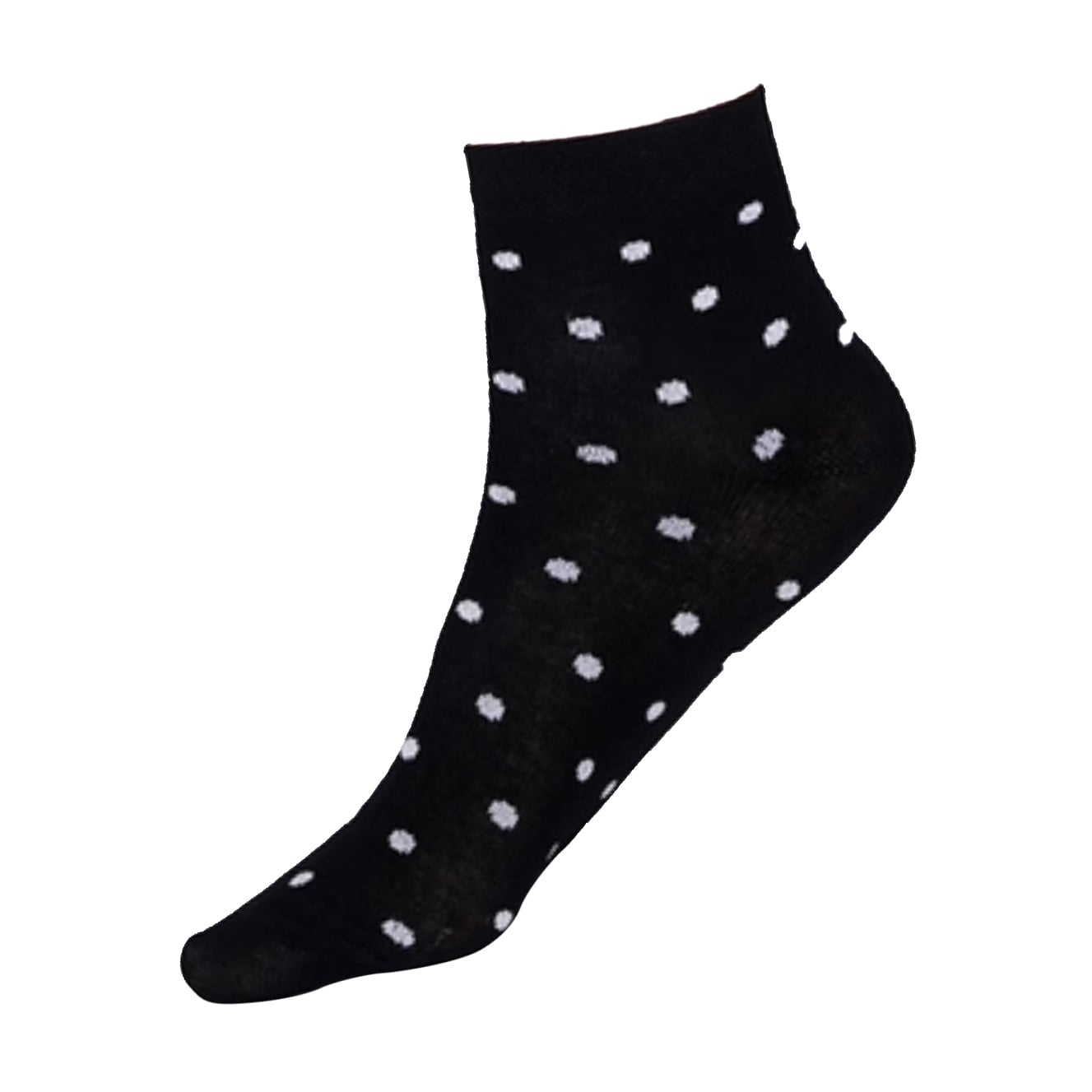 Дитячі шкарпетки Siela KS2 Basic 001 Black дрібний горошок, короткі, розмір 16