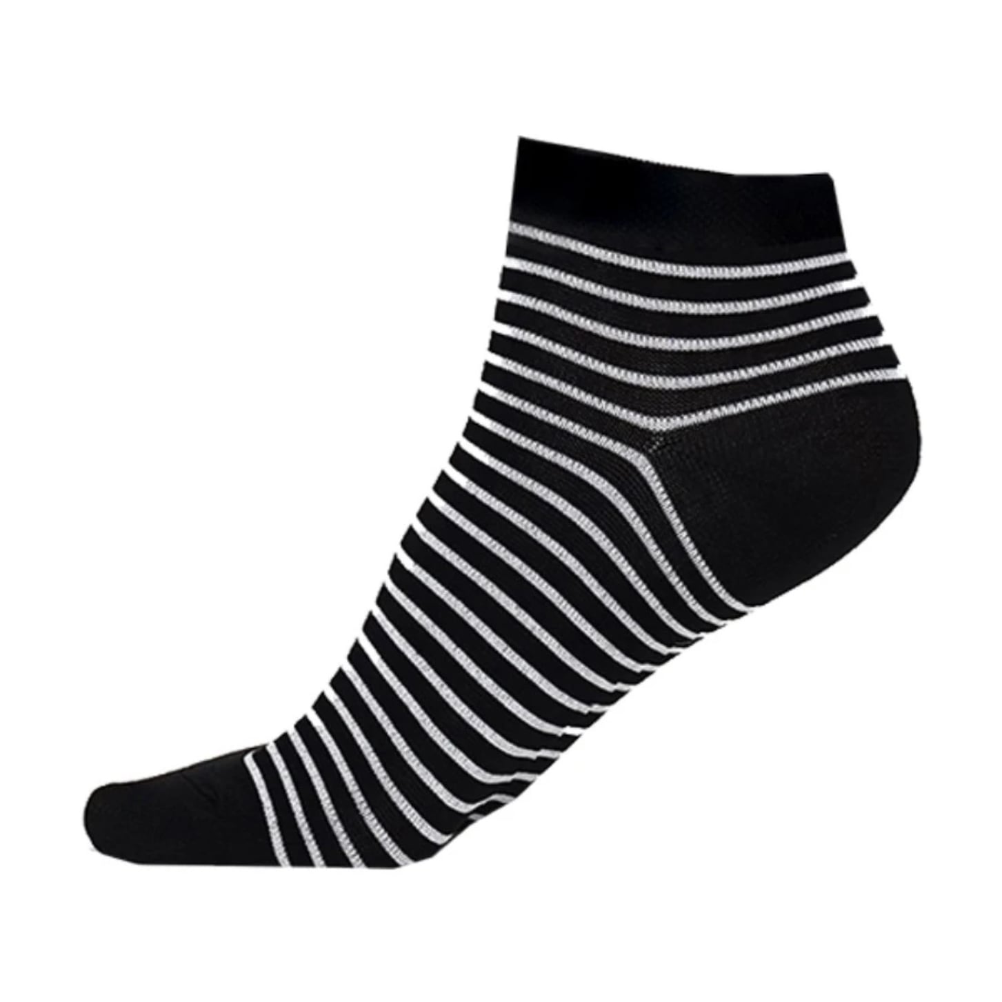 Дитячі шкарпетки Siela KS2 Basic 002 Black смужки, короткі, розмір 20