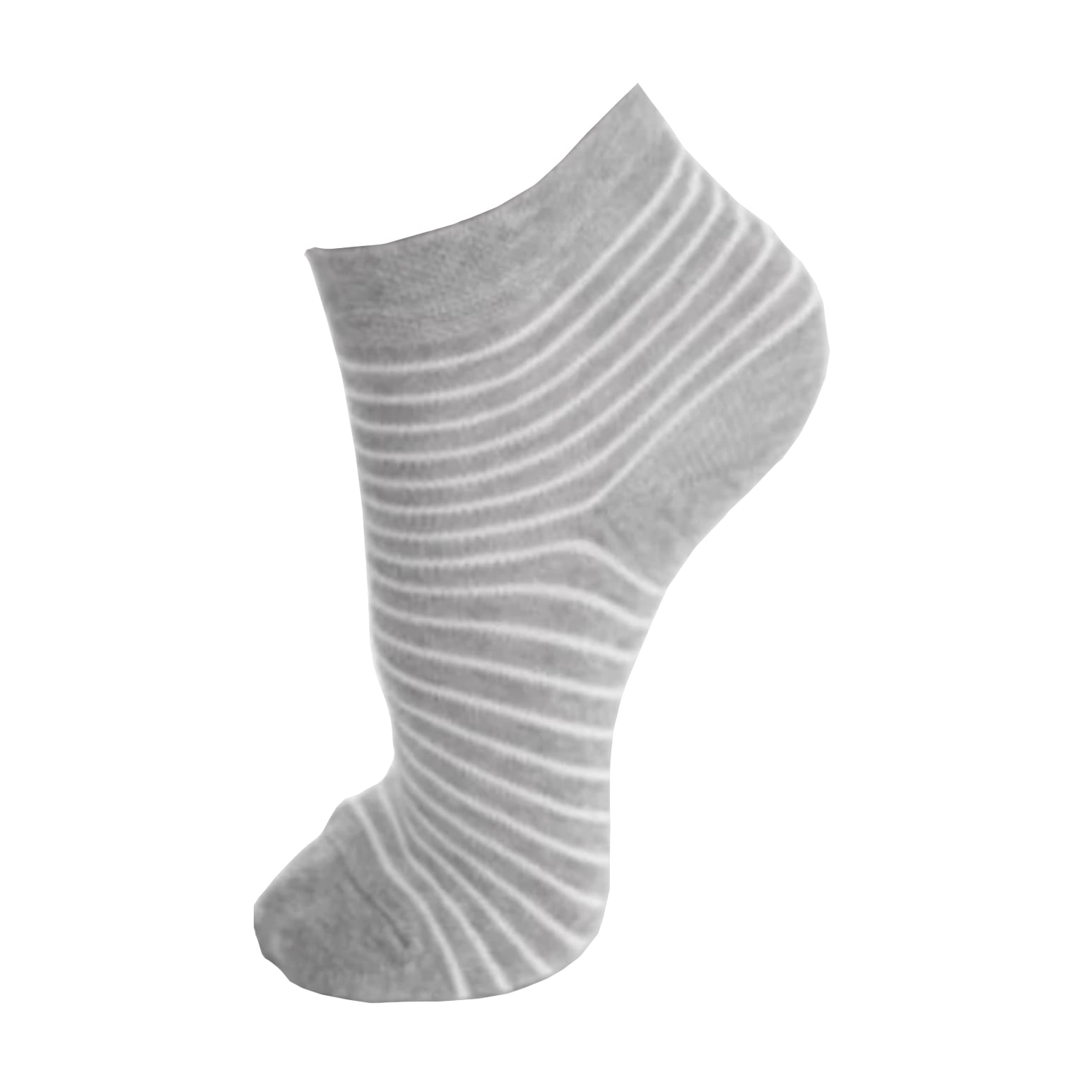 Дитячі шкарпетки Siela KS2 Basic 002 Light Grey Melange смужки, короткі, розмір 18