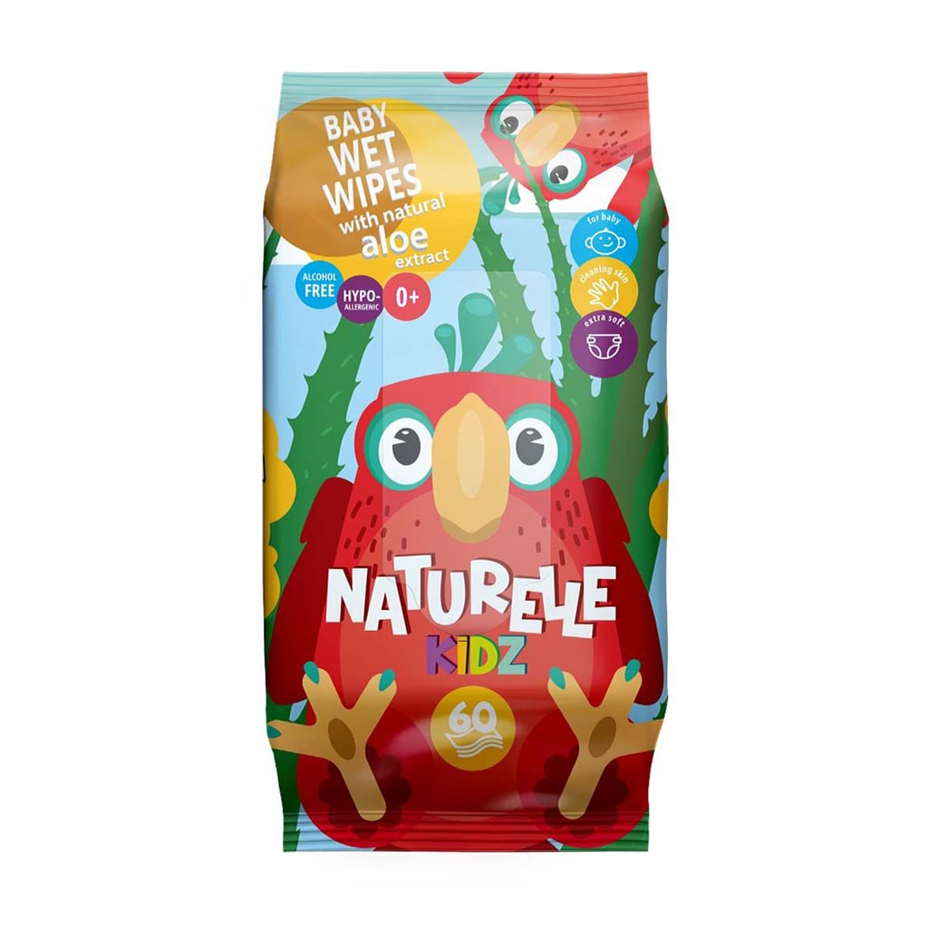 Дитячі вологі серветки Naturelle Kids Baby Wipes Алое, 60 шт