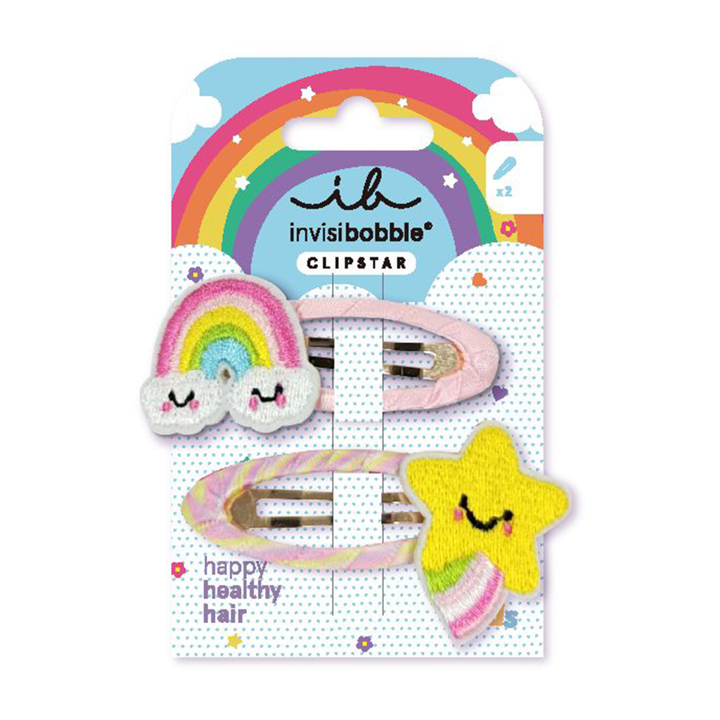 Дитячі заколки для волосся Invisibobble Clipstar Kids Happy Sky, 2 шт