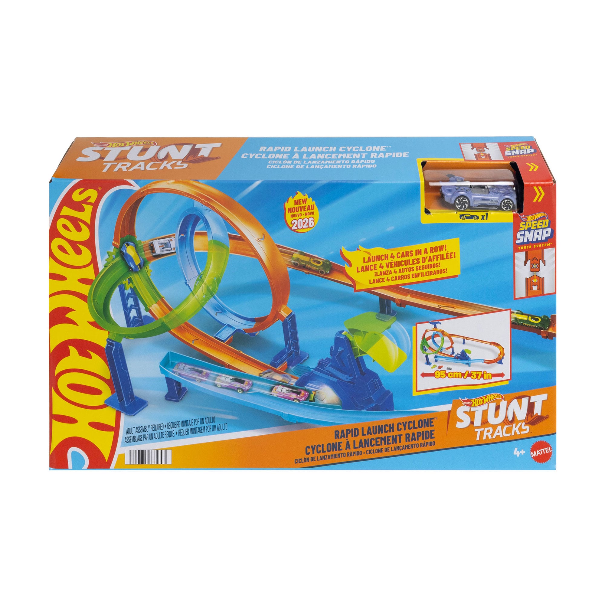 Дитячий автомобільний трек Hot Wheels Шалений турбовир, від 4 років (JHK73)