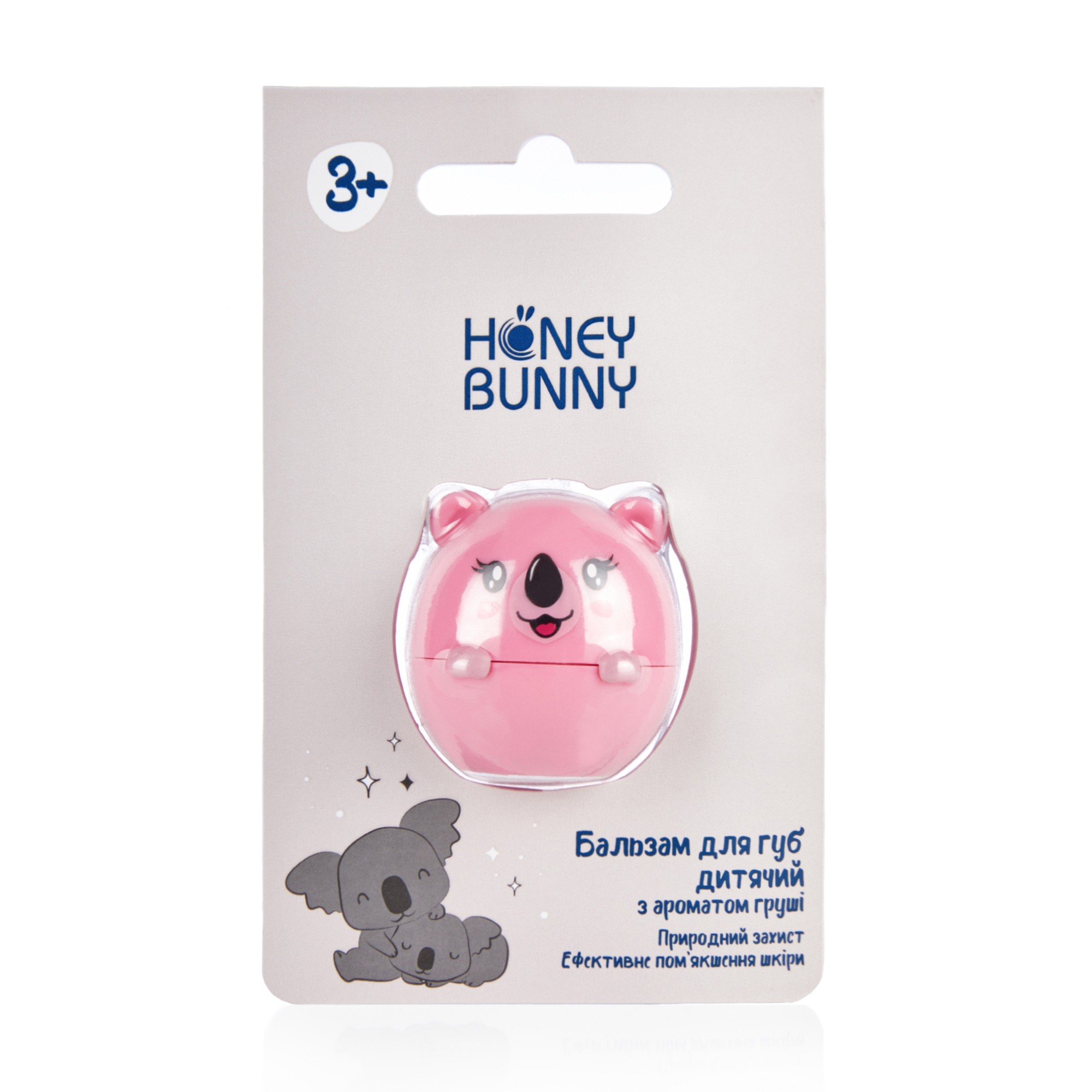 Дитячий бальзам для губ Honey Bunny Коала з ароматом груші, 9 г