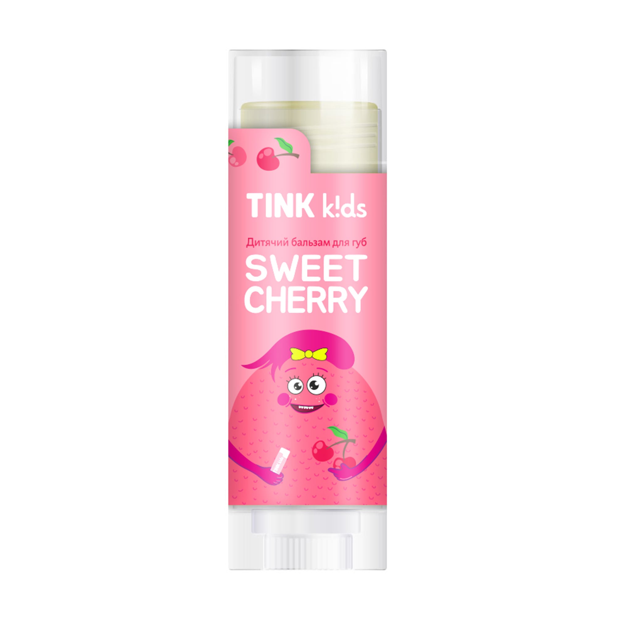 Дитячий бальзам для губ Tink Kids Sweet Сherry, від 3 років, 5 г
