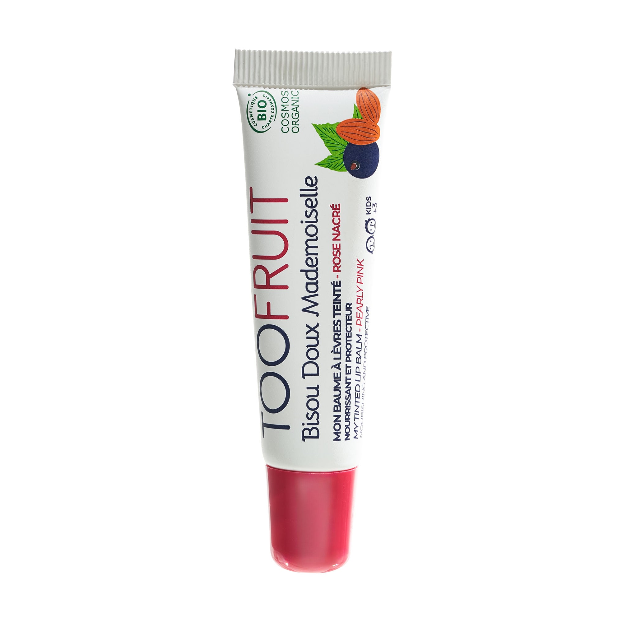 Дитячий бальзам для губ TOOFRUIT My Tinted Lip Balm Nourishing And Protective Чорниця-Мигдаль, від 3 років, 10 мл