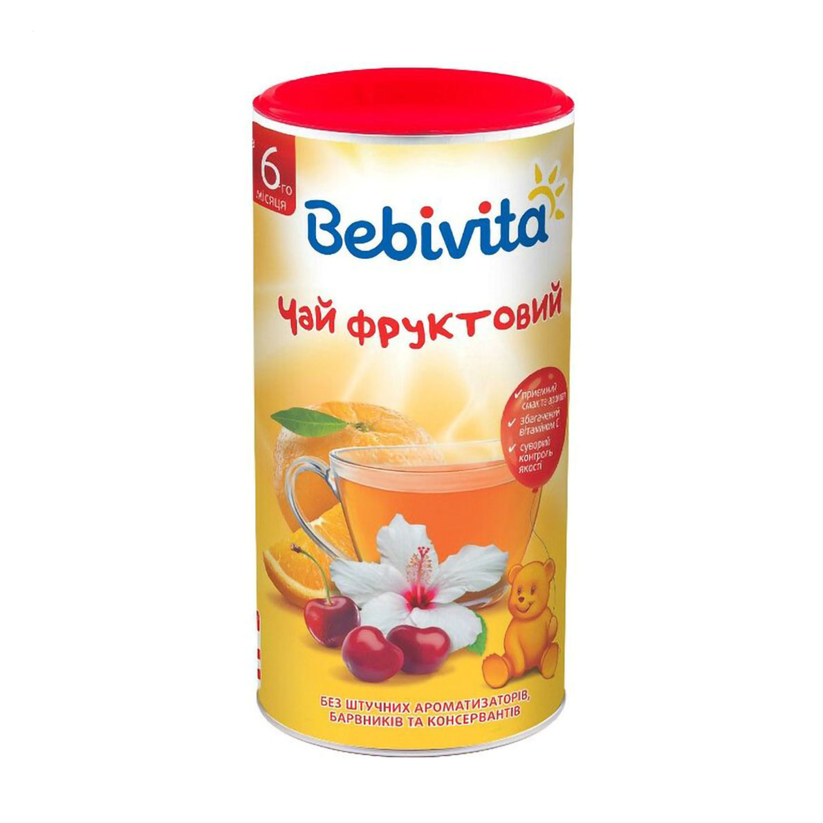 Дитячий чай Bebivita Фруктовий, від 6 місяців, 200 г