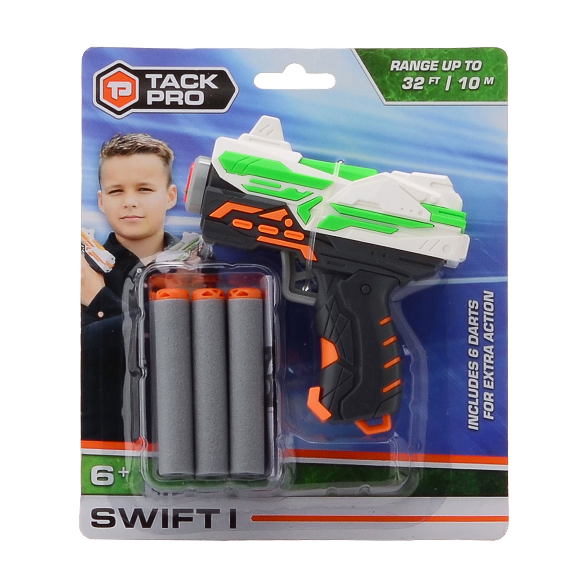 Дитячий дартбластер Tack Pro Swift I з 6 патронами, від 6 років, 11 см (6337444)