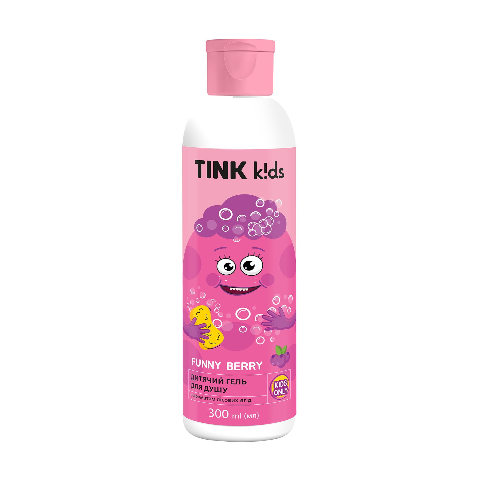 Дитячий гель для душу Tink Kids Funny Berry, 300 мл