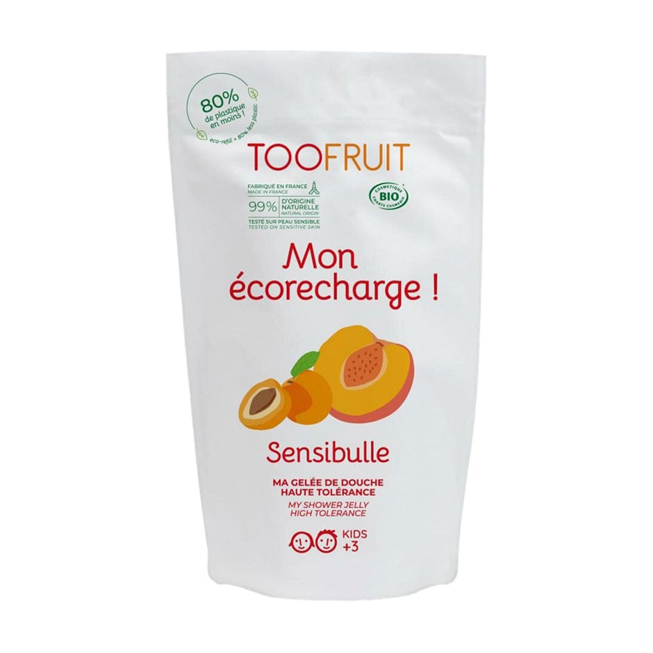 Дитячий гель для душу TOOFRUIT Sensibulle My High Tolerance Shower Jelly Абрикос-Персик, від 3 років, 400 мл (дойпак)